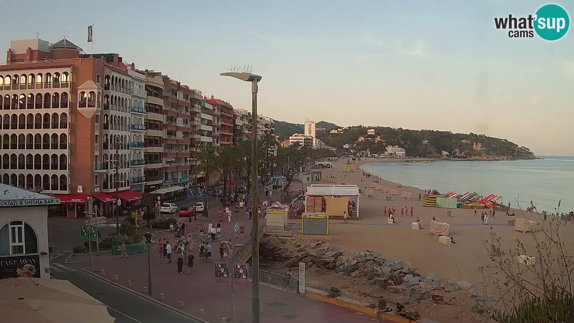 Webcam Lloret de Mar – the main beach – – Costa Brava – Spain