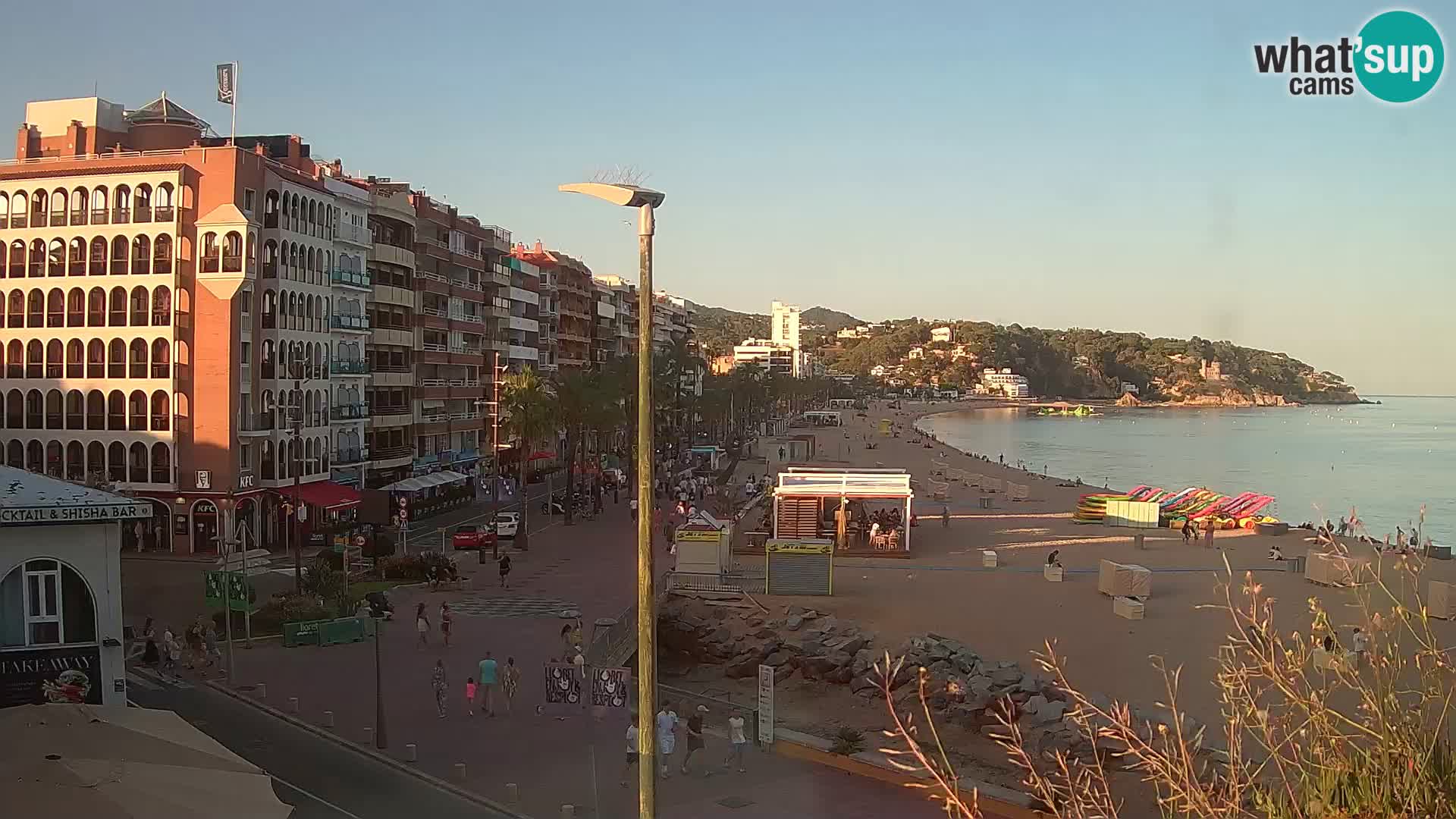 Webcam Lloret de Mar – the main beach – – Costa Brava – Spain