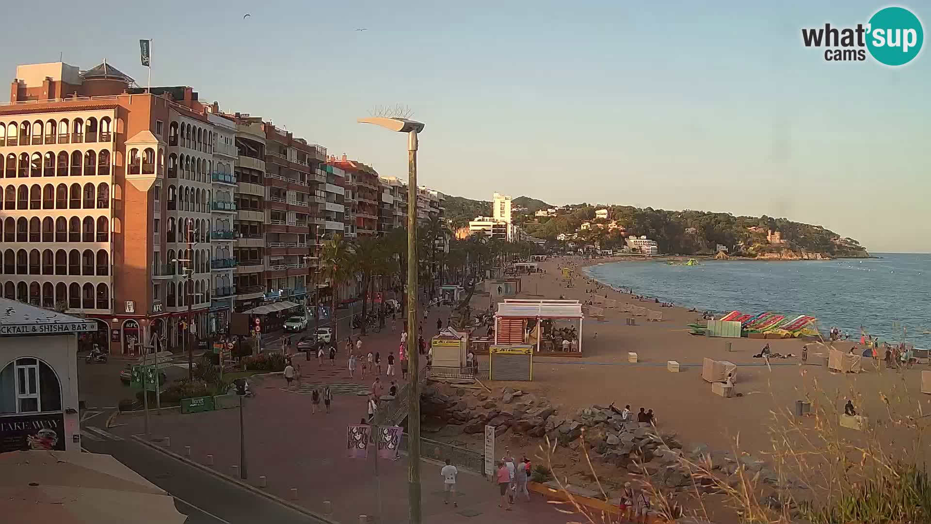 Webcam Lloret de Mar – the main beach – – Costa Brava – Spain