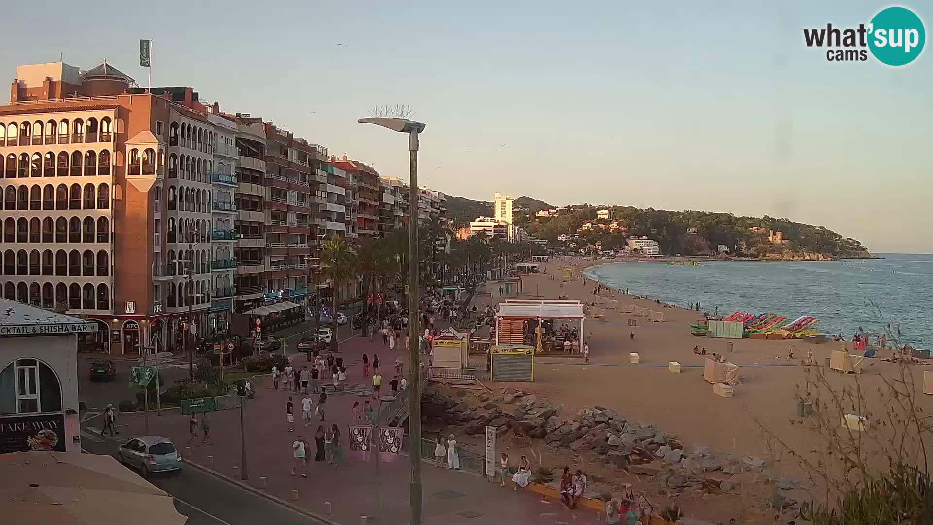 Webcam Lloret de Mar – the main beach – – Costa Brava – Spain