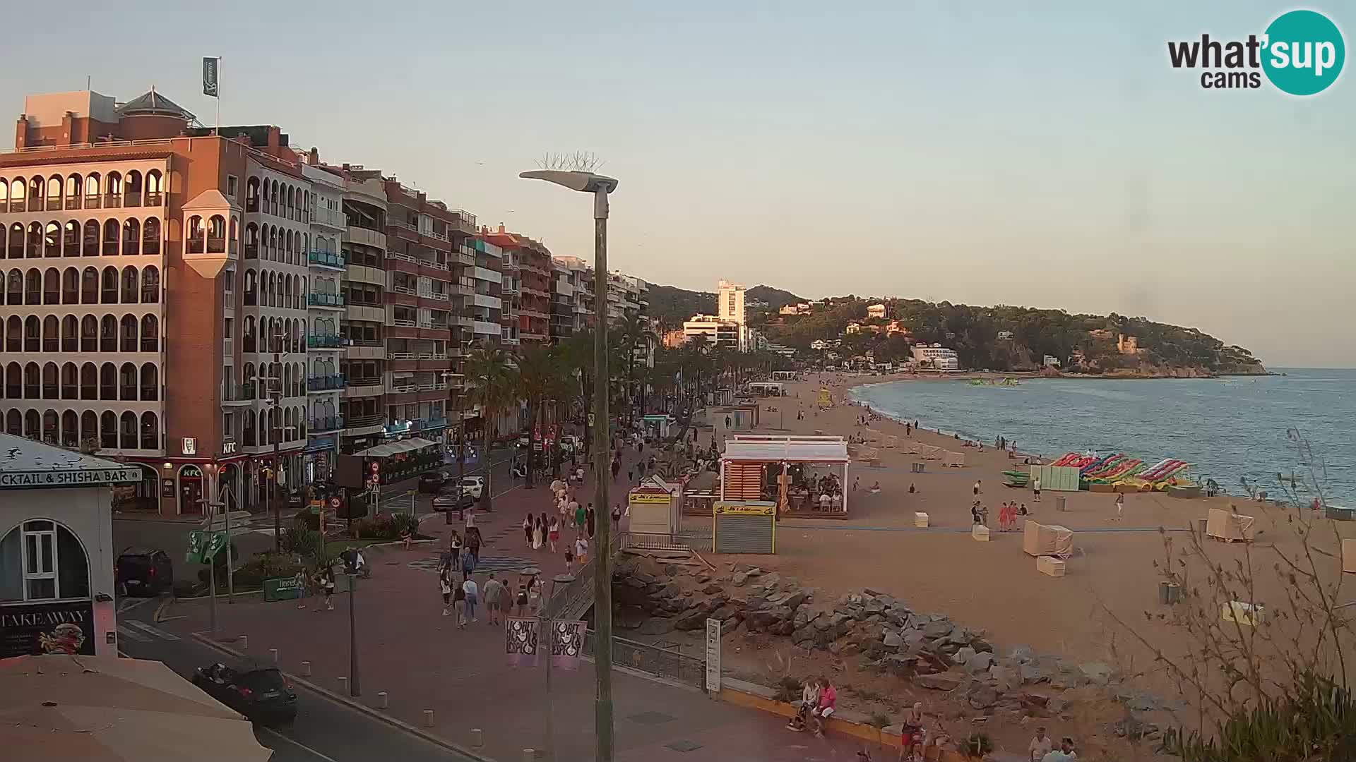 Webcam Lloret de Mar – the main beach – – Costa Brava – Spain
