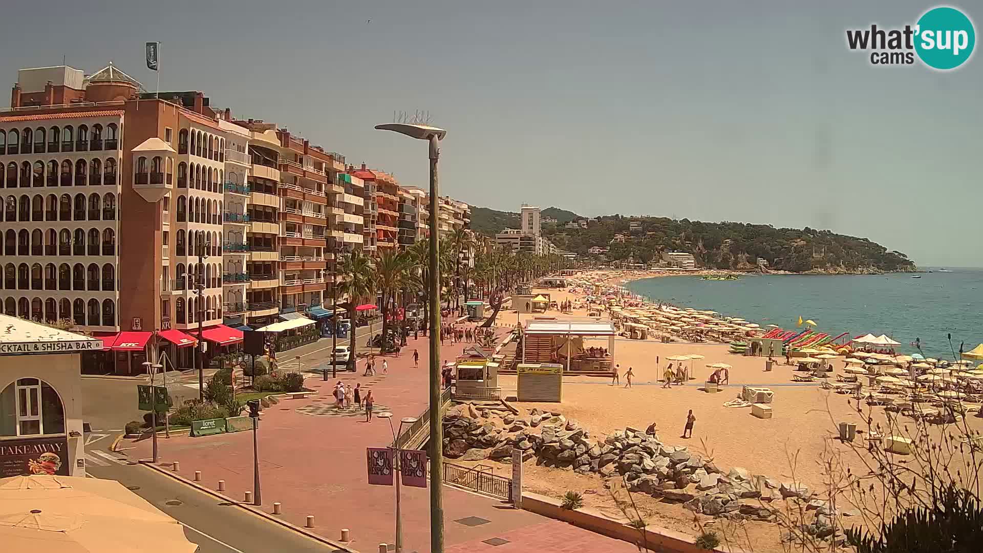 Webcam Lloret de Mar – the main beach – – Costa Brava – Spain
