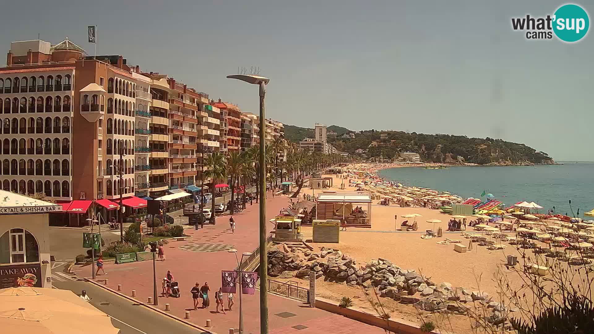Web kamera Lloret de Mar – plaža