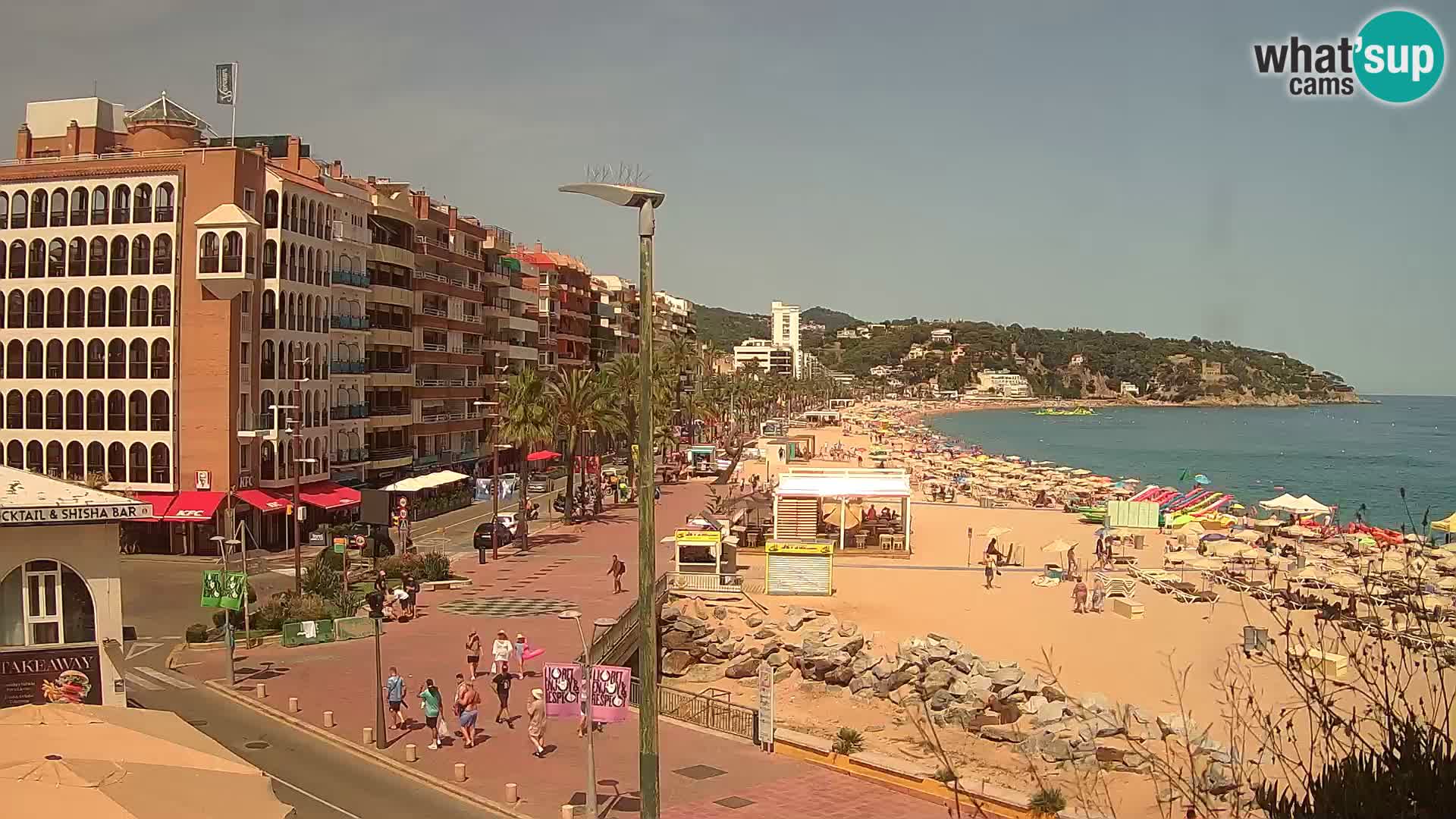 Webcam Lloret de Mar – the main beach – – Costa Brava – Spain