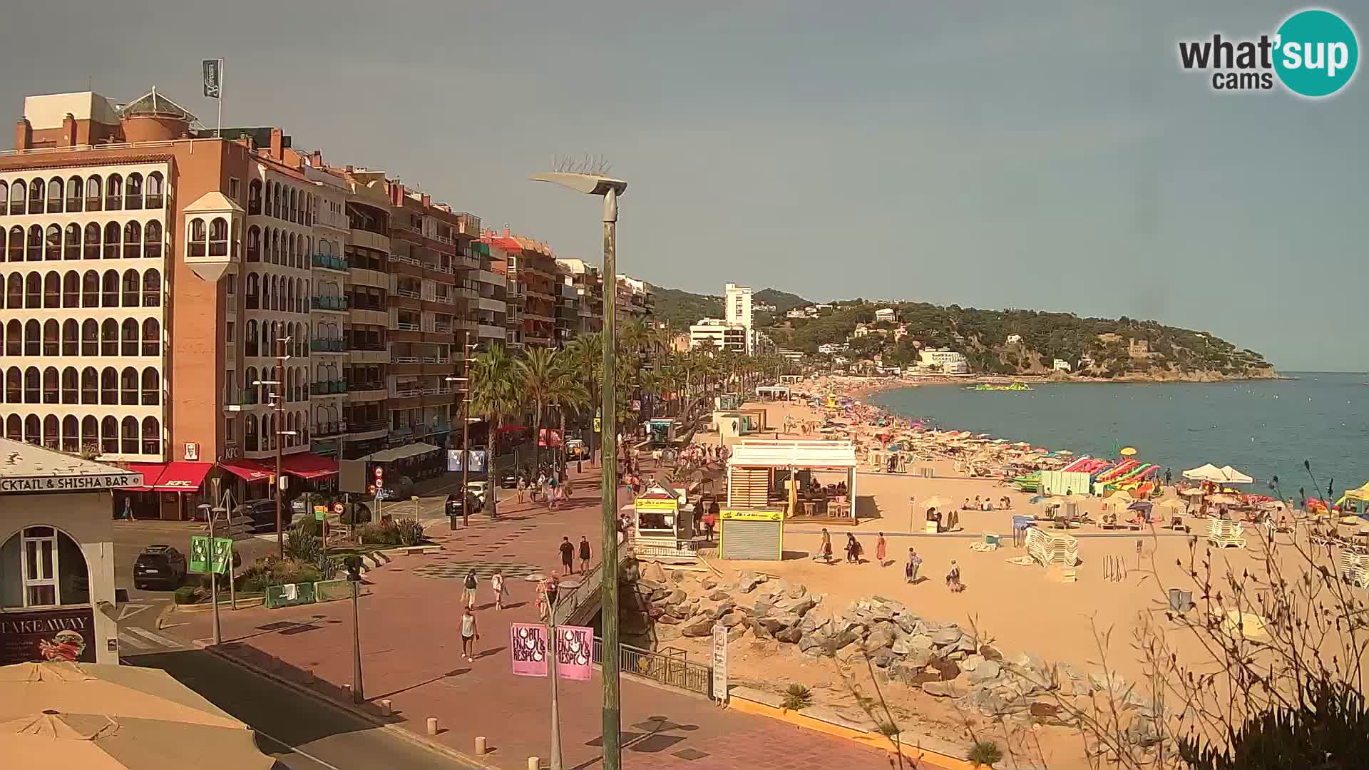 Webcam Lloret de Mar – the main beach – – Costa Brava – Spain