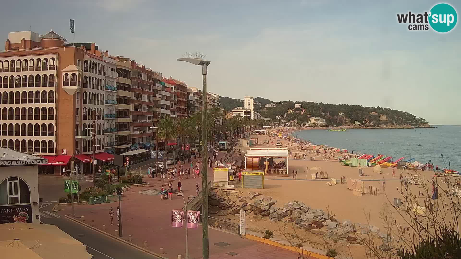 Webcam Lloret de Mar – the main beach – – Costa Brava – Spain