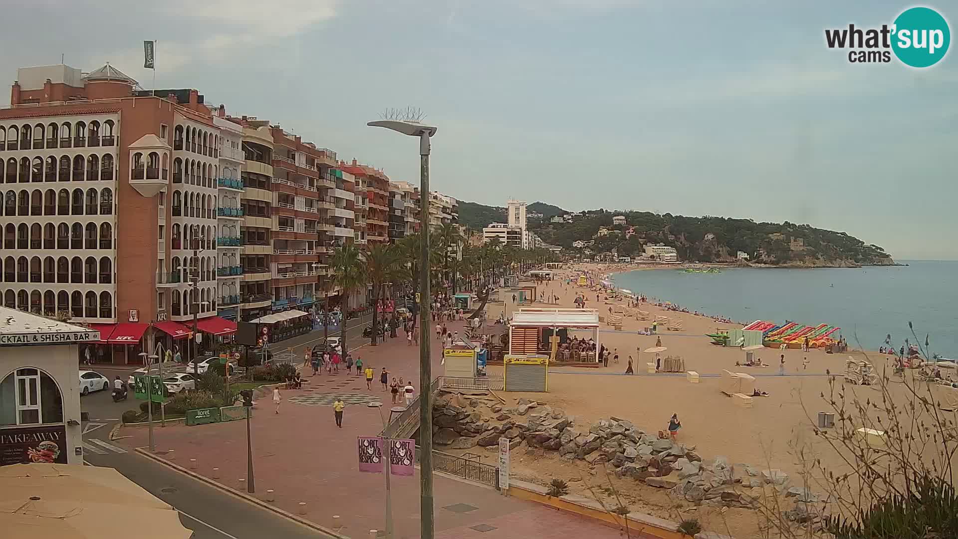 Webcam Lloret de Mar – the main beach – – Costa Brava – Spain