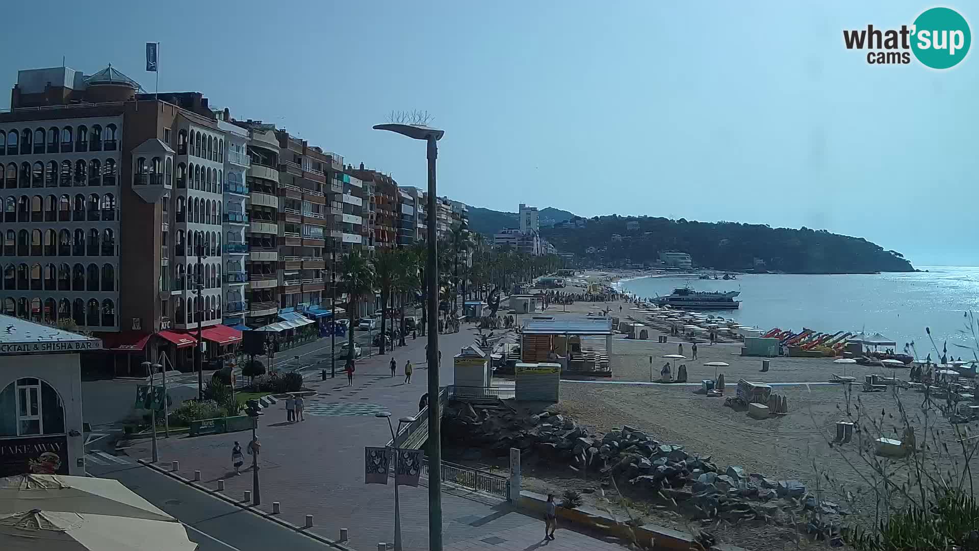 Webcam Lloret de Mar – the main beach – – Costa Brava – Spain