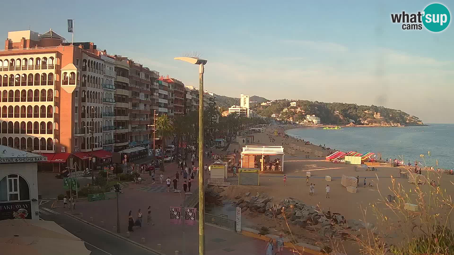 Webcam Lloret de Mar – the main beach – – Costa Brava – Spain