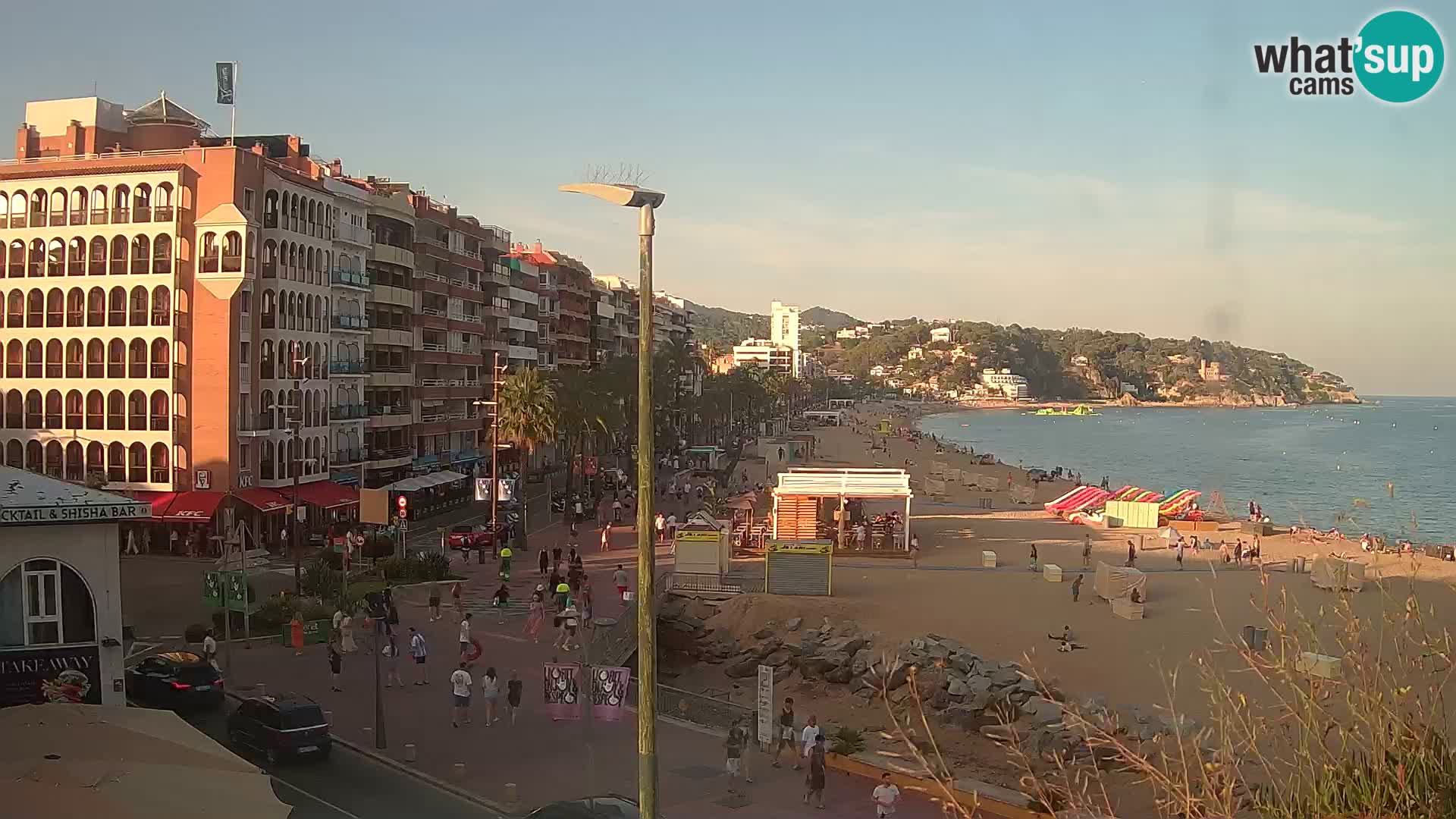 Webcam Lloret de Mar – the main beach – – Costa Brava – Spain