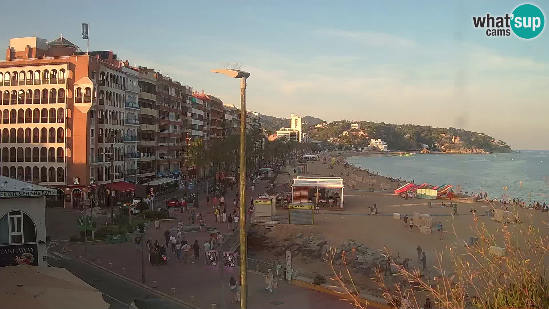 Webcam Lloret de Mar – the main beach – – Costa Brava – Spain