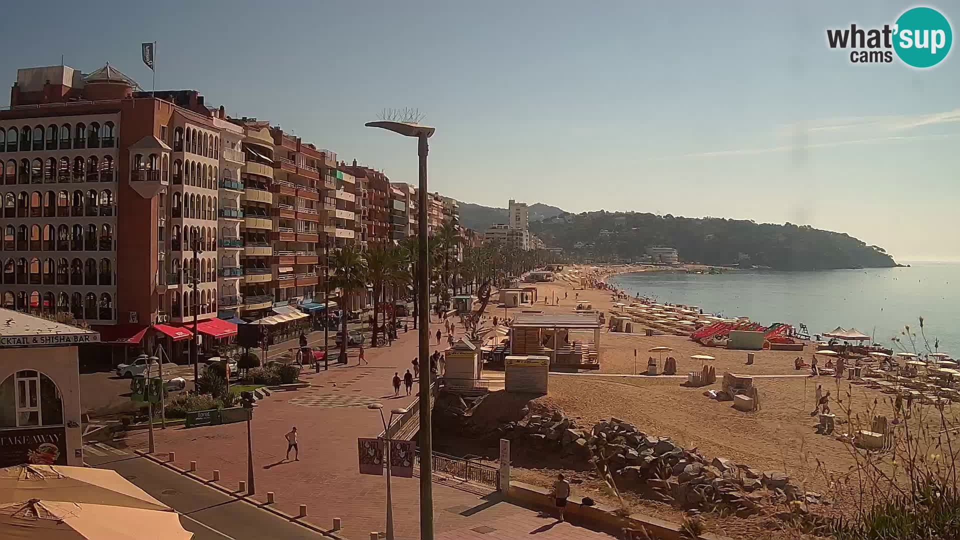 Webcam Lloret de Mar – the main beach – – Costa Brava – Spain