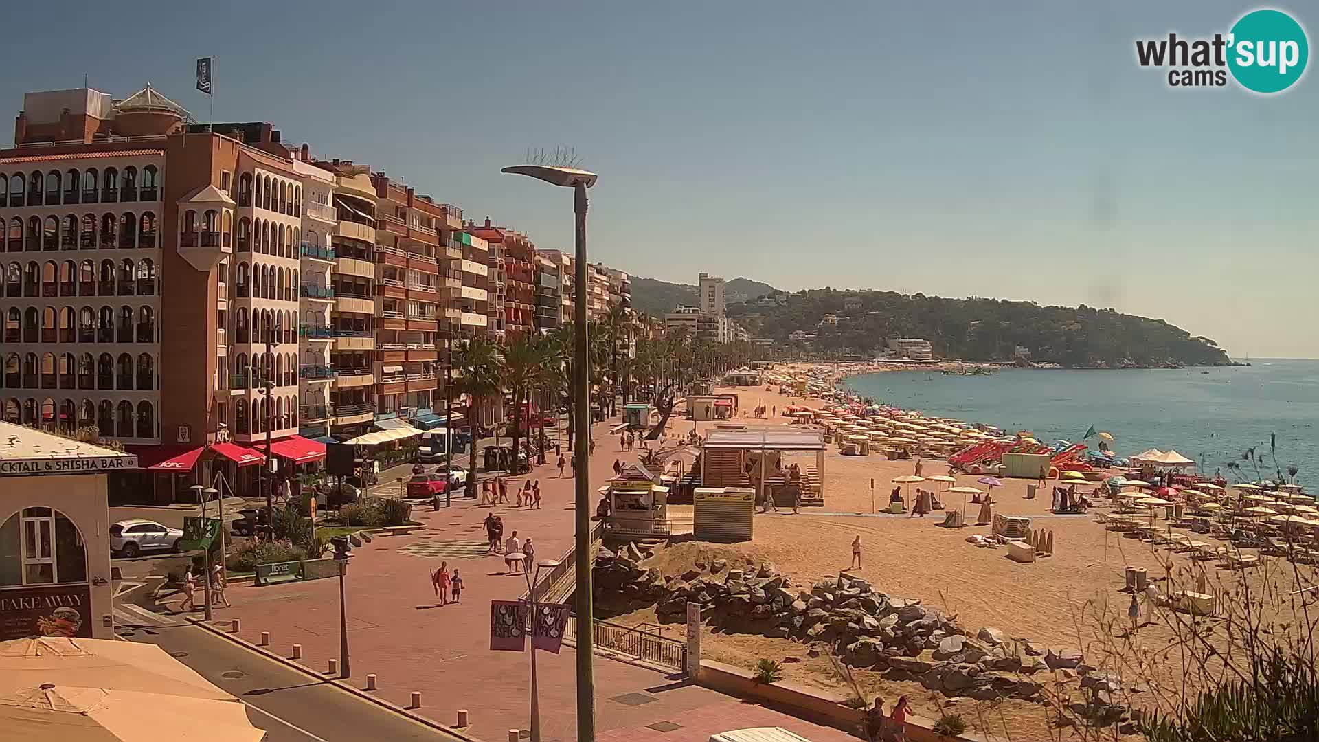 Webcam Lloret de Mar – the main beach – – Costa Brava – Spain