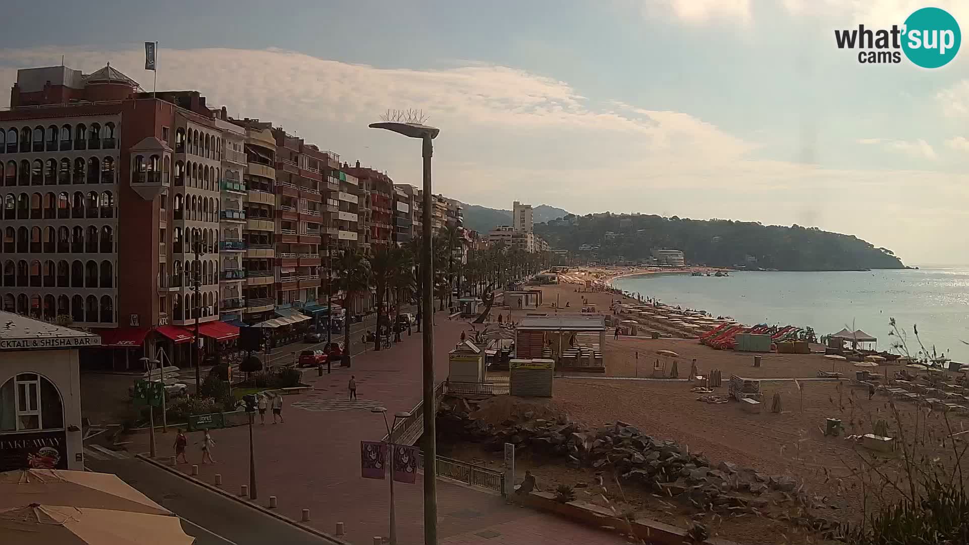 Webcam Lloret de Mar – the main beach – – Costa Brava – Spain