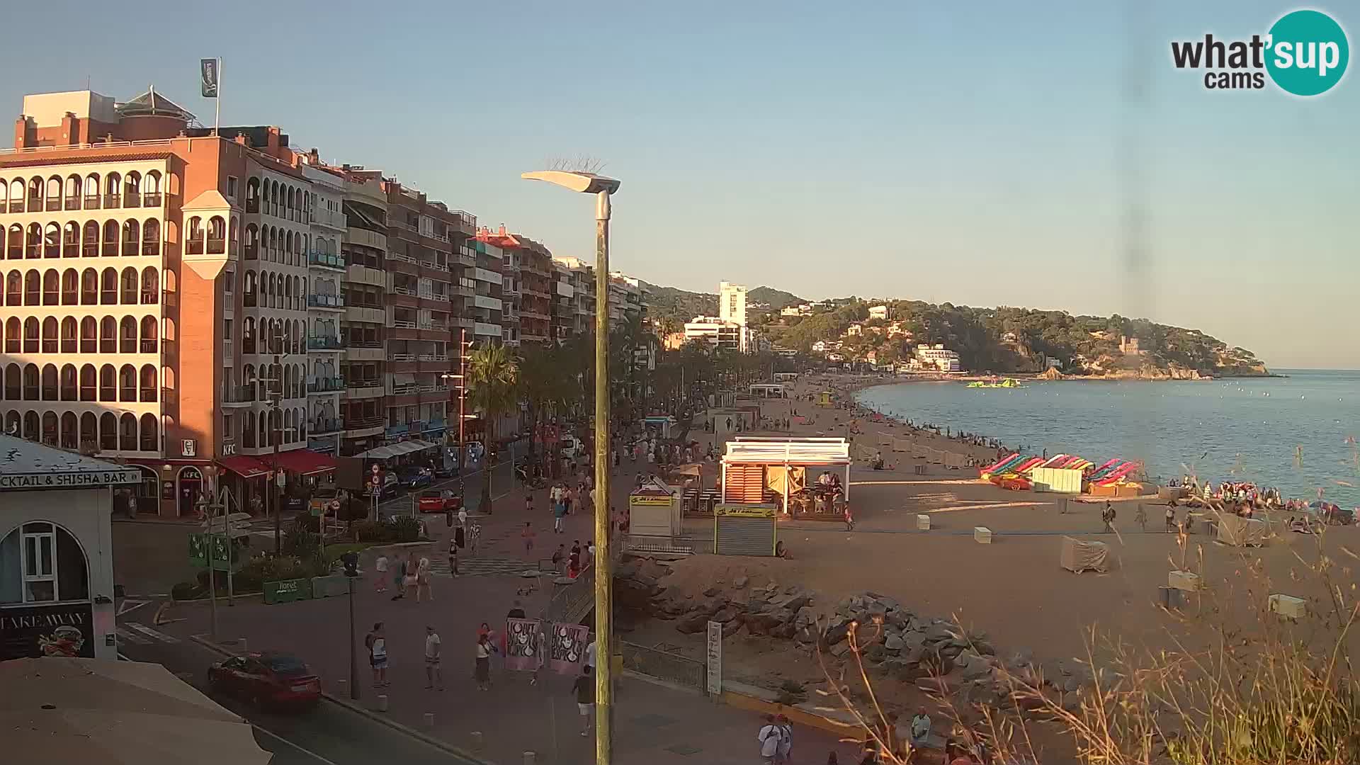 Webcam Lloret de Mar – the main beach – – Costa Brava – Spain