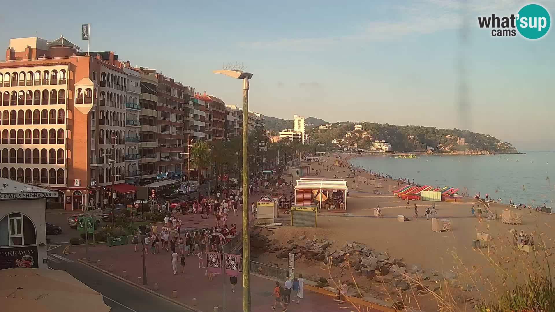 Webcam Lloret de Mar – the main beach – – Costa Brava – Spain