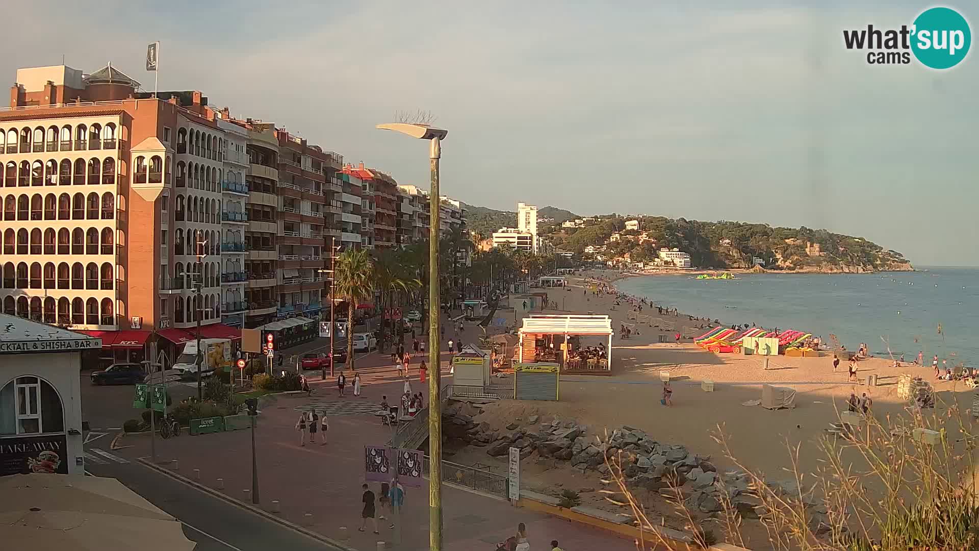 Webcam Lloret de Mar – the main beach – – Costa Brava – Spain
