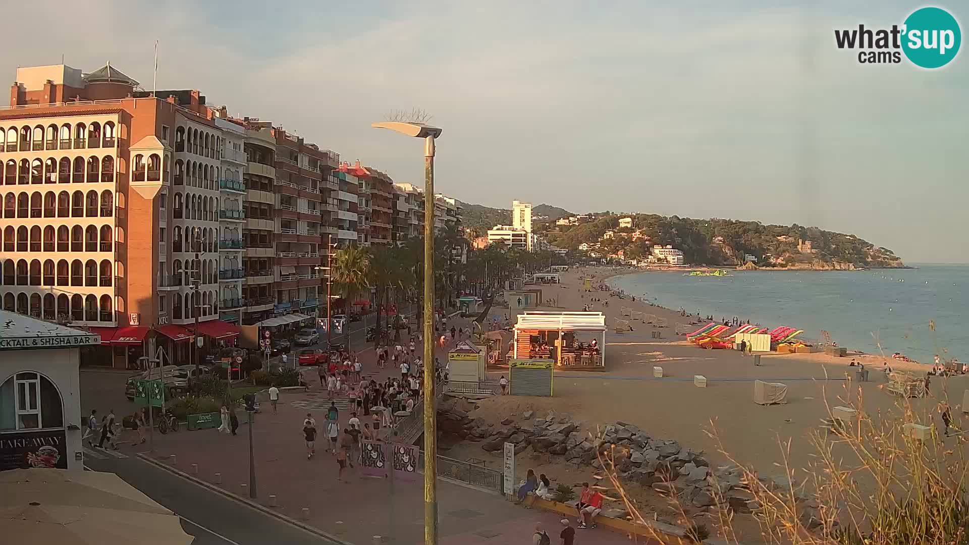 Webcam Lloret de Mar – the main beach – – Costa Brava – Spain