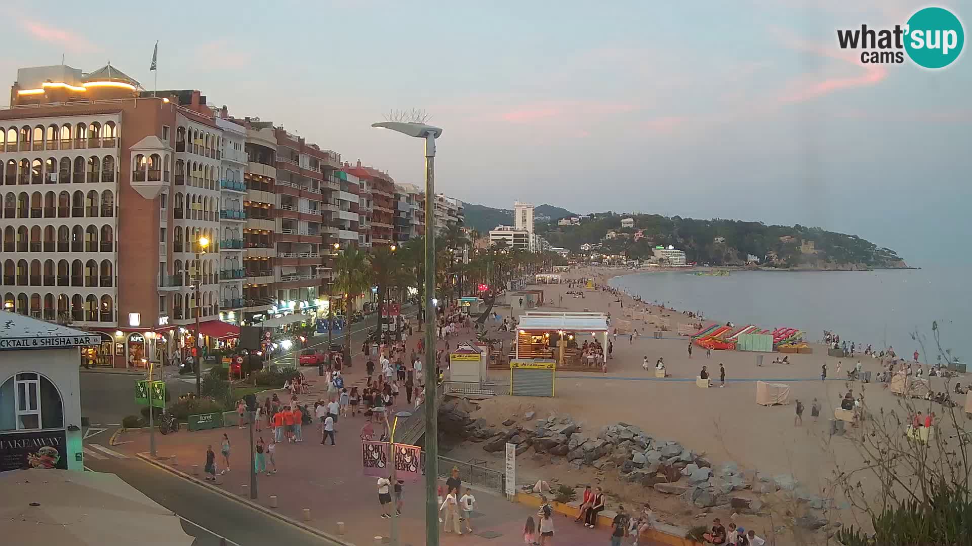 Webcam Lloret de Mar – the main beach – – Costa Brava – Spain