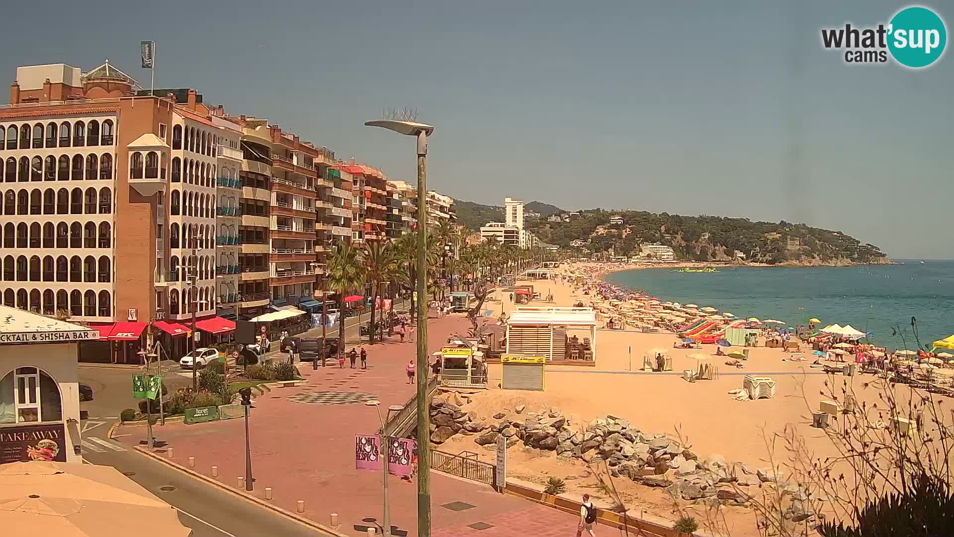 Webcam Lloret de Mar – the main beach – – Costa Brava – Spain