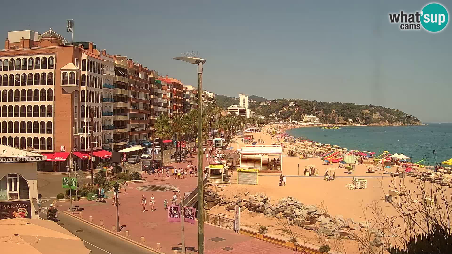 Webcam Lloret de Mar – the main beach – – Costa Brava – Spain