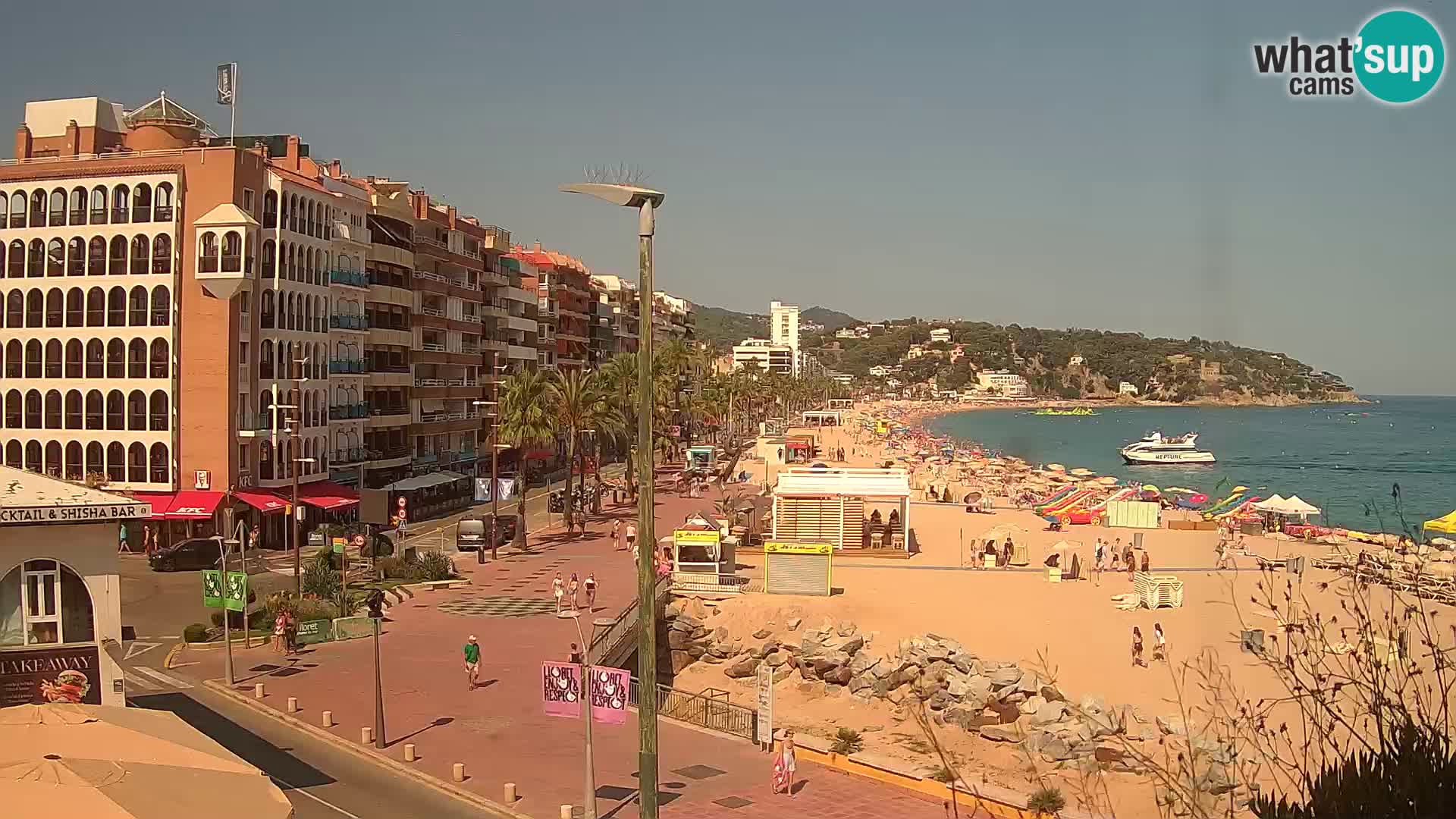 Webcam Lloret de Mar – the main beach – – Costa Brava – Spain