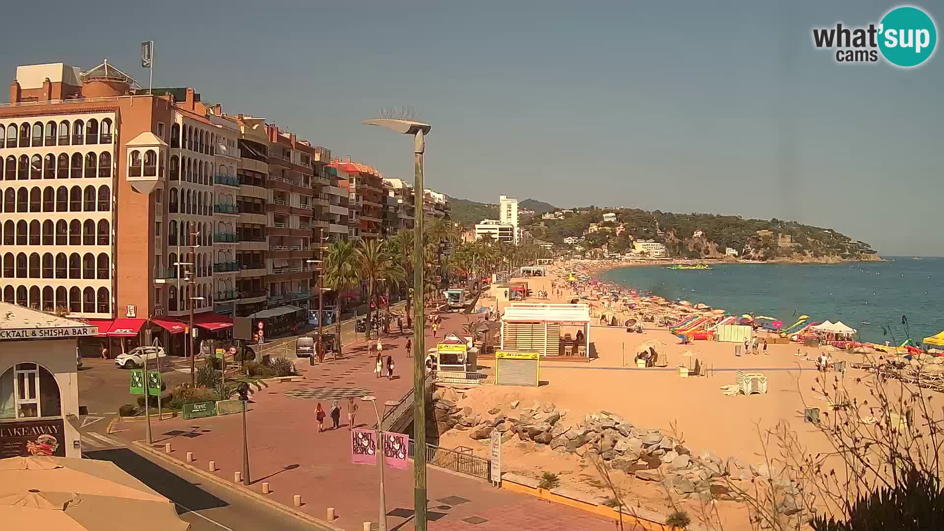 Webcam Lloret de Mar – the main beach – – Costa Brava – Spain