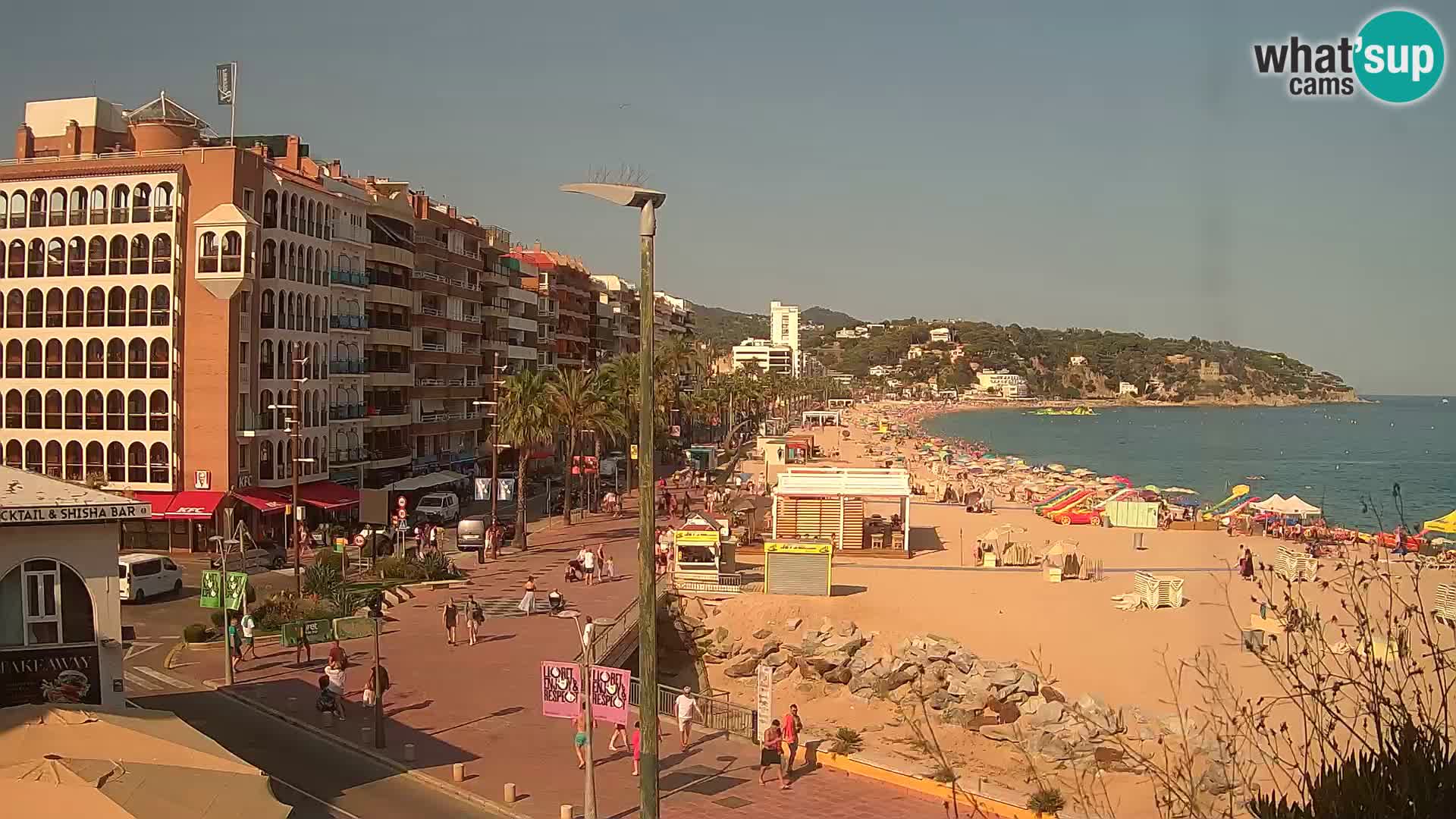 Webcam Lloret de Mar – the main beach – – Costa Brava – Spain