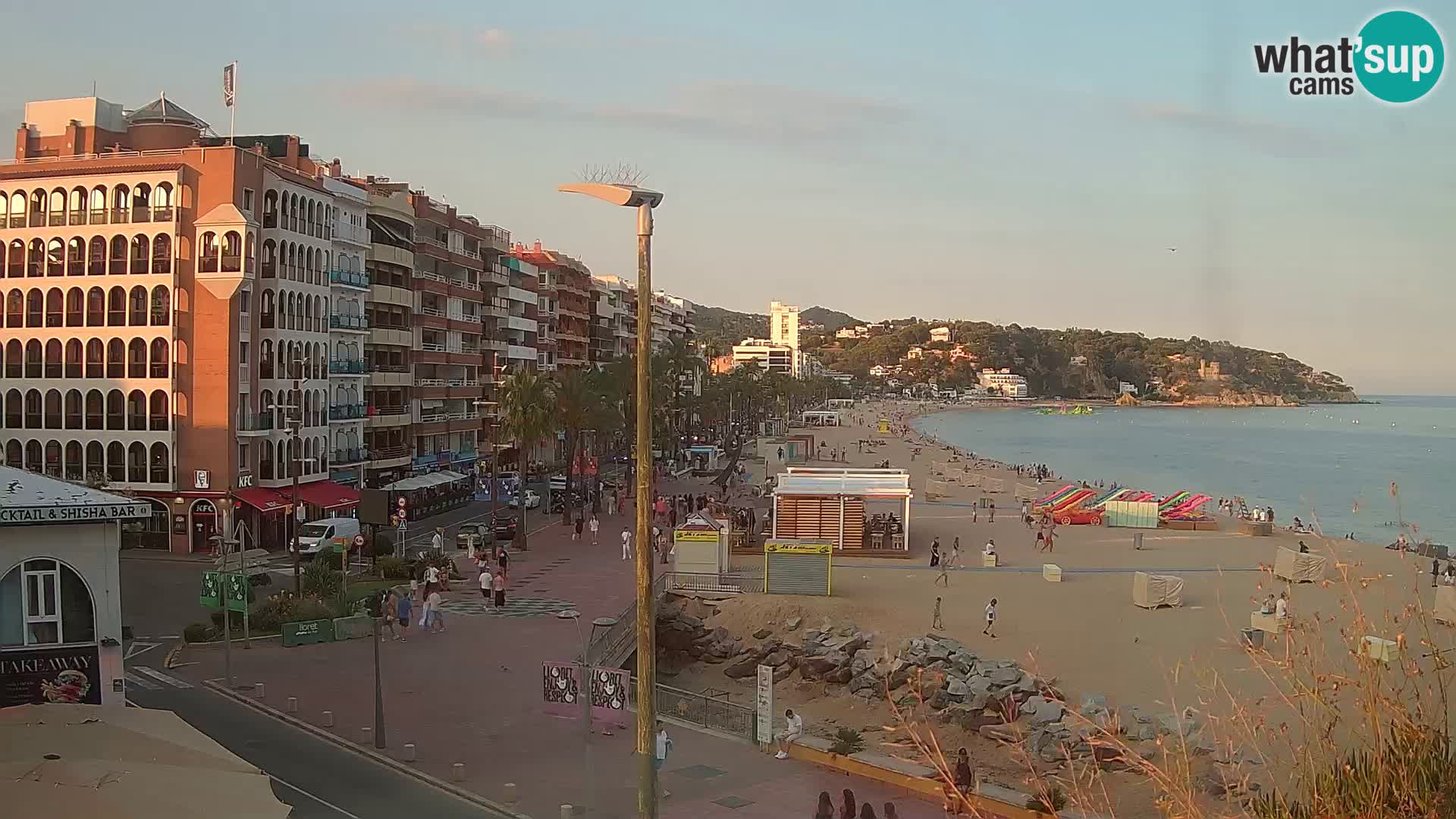 Webcam Lloret de Mar – the main beach – – Costa Brava – Spain