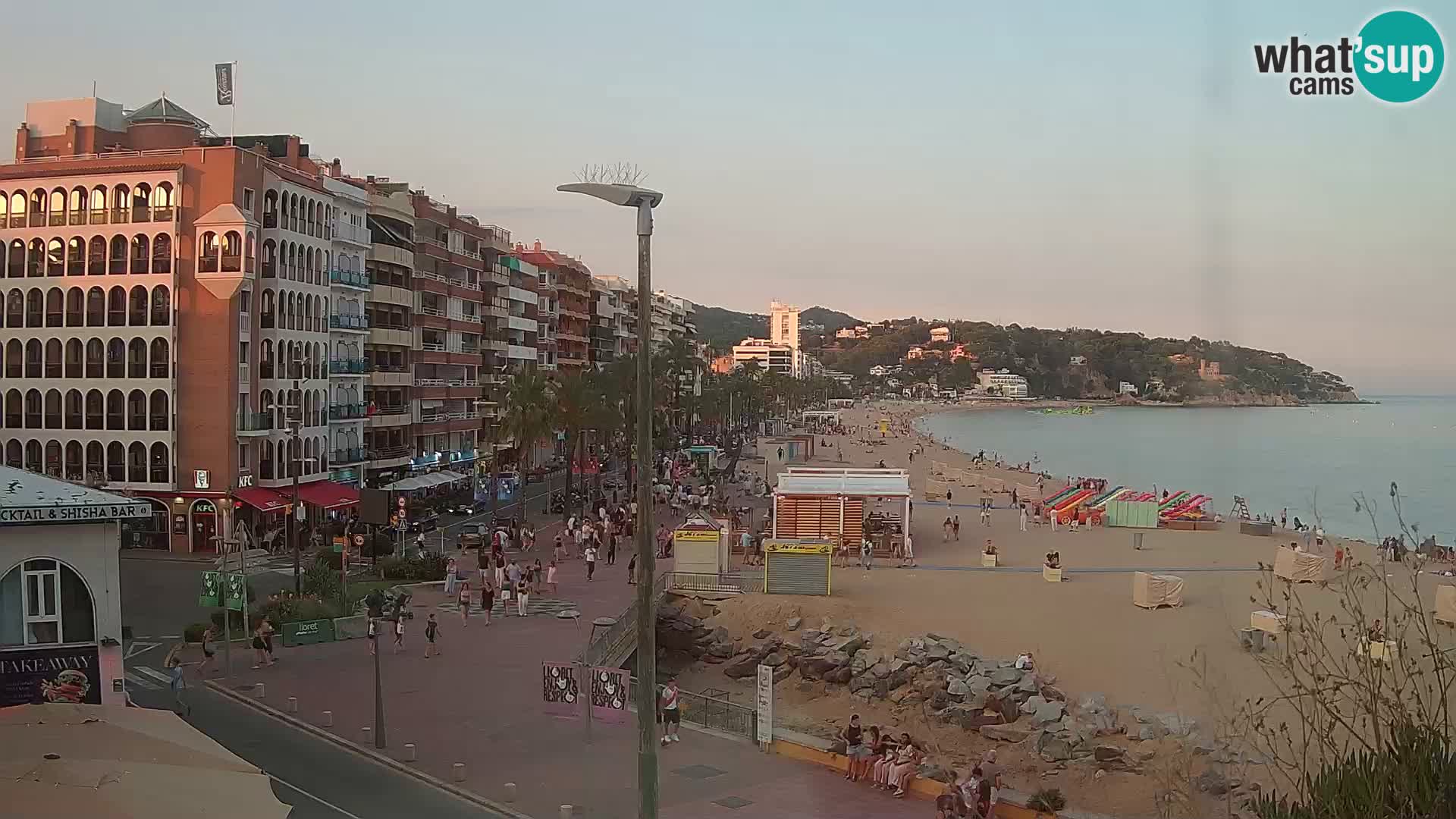 Webcam Lloret de Mar – the main beach – – Costa Brava – Spain