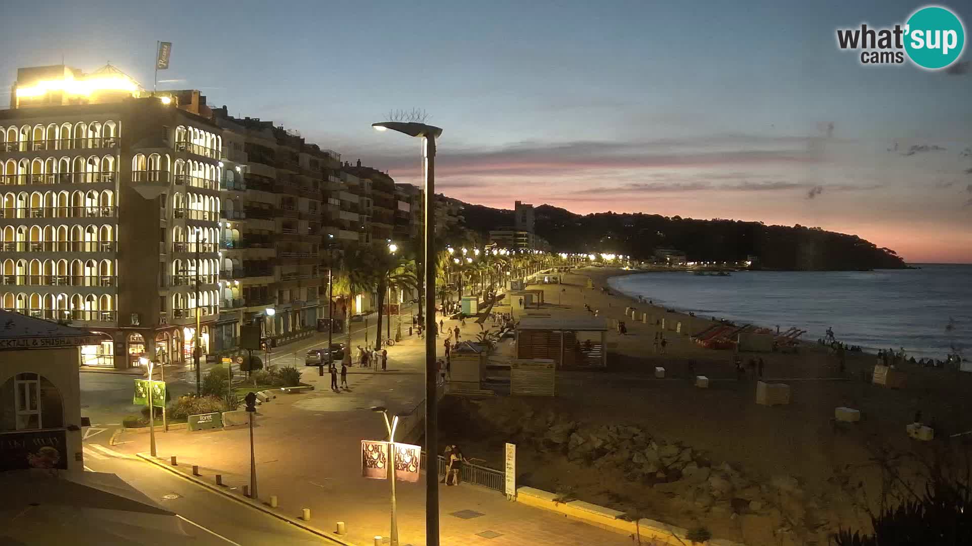 Web kamera Lloret de Mar – glavna plaža