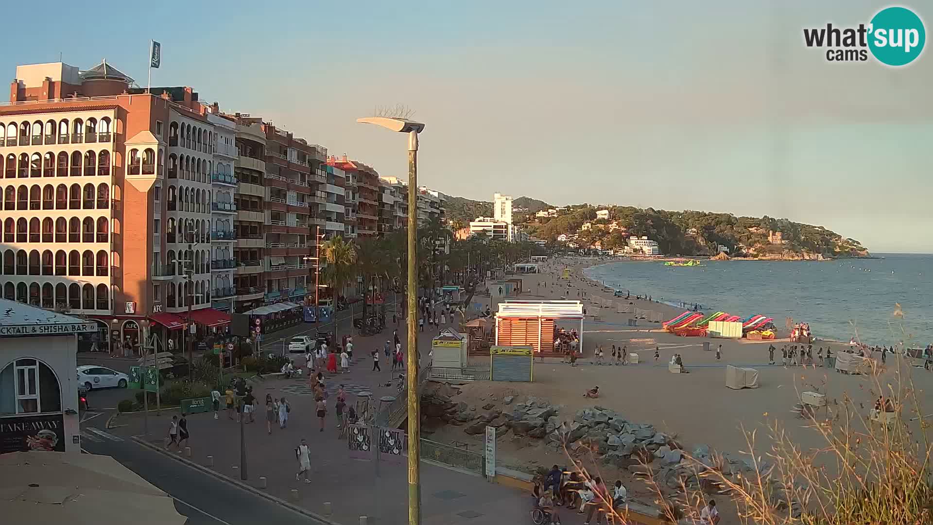 Webcam Lloret de Mar – the main beach – – Costa Brava – Spain