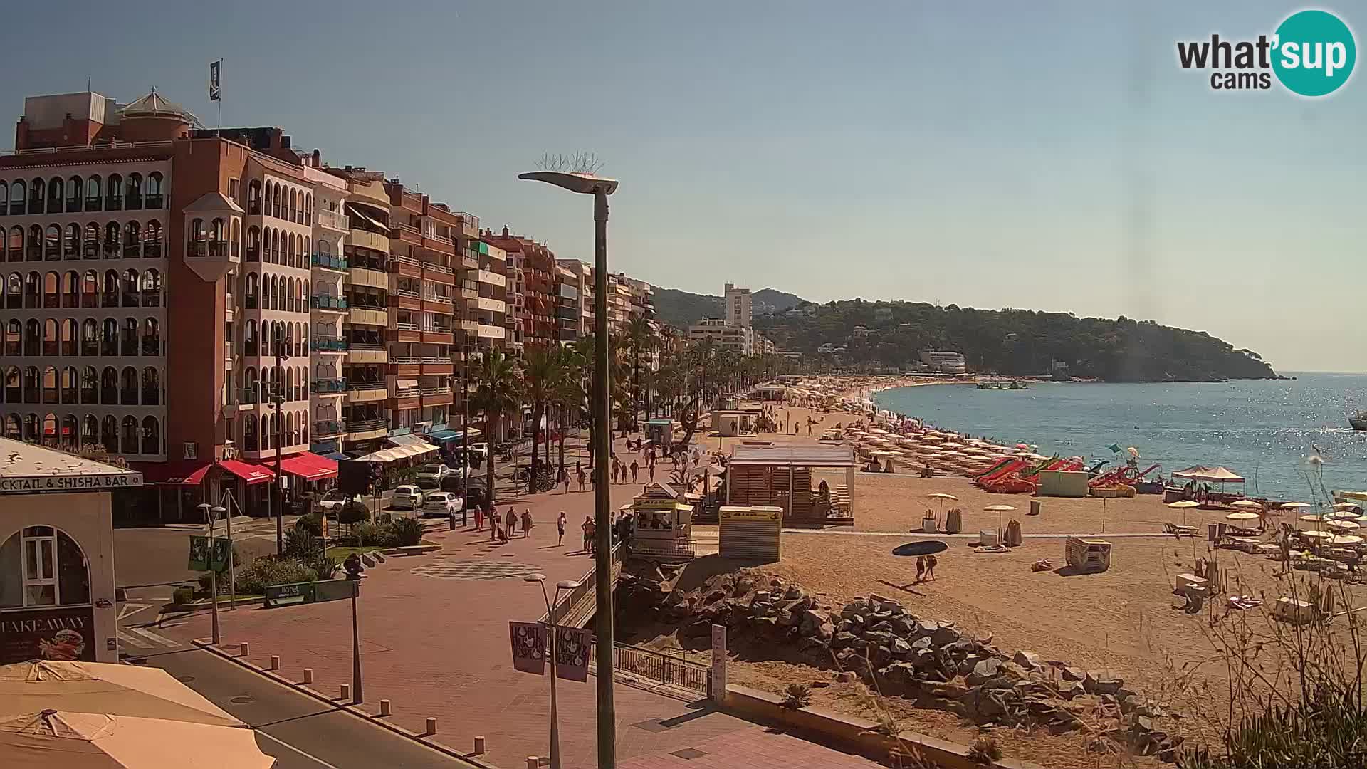 Webcam Lloret de Mar – the main beach – – Costa Brava – Spain