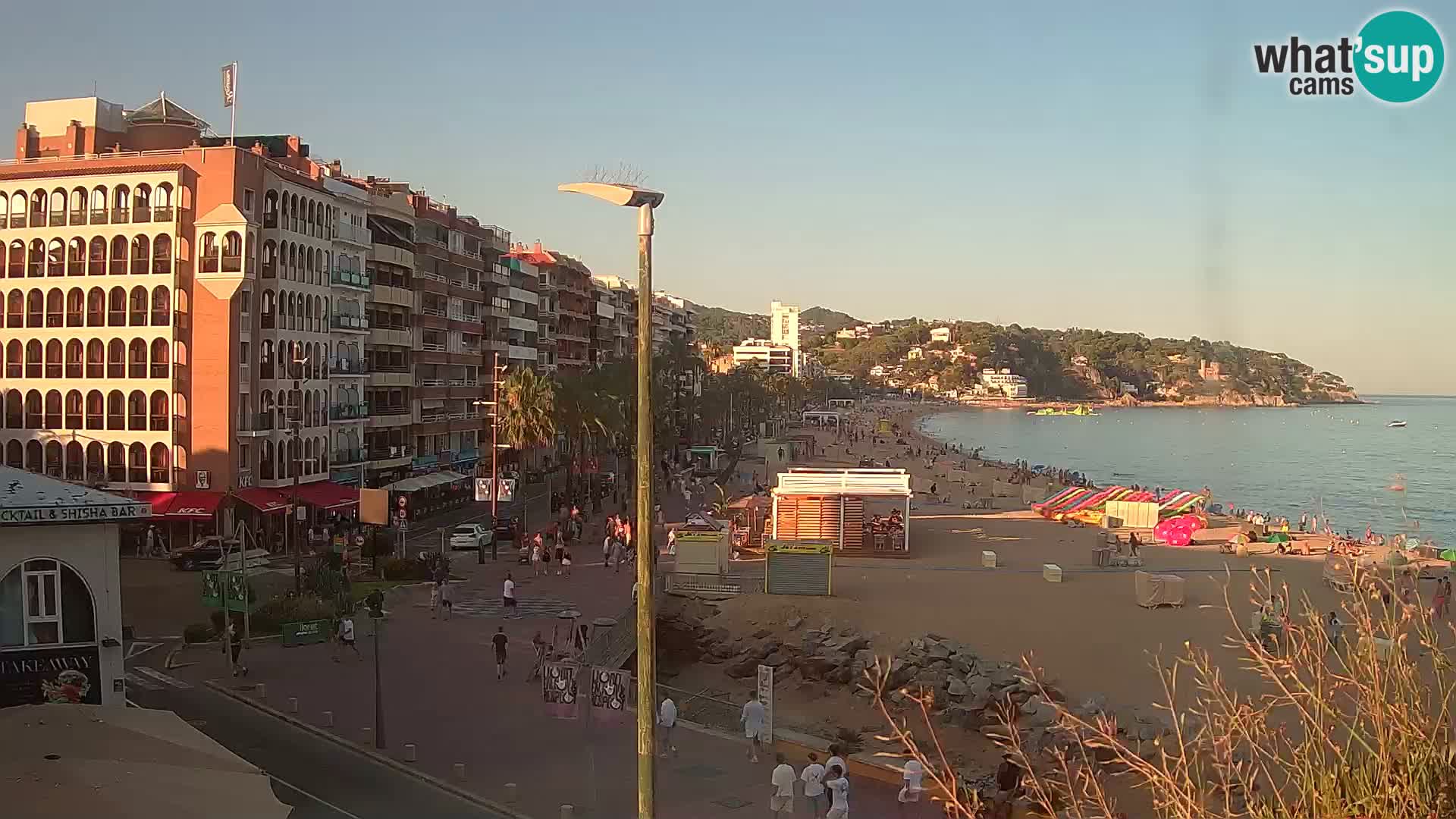 Webcam Lloret de Mar – the main beach – – Costa Brava – Spain