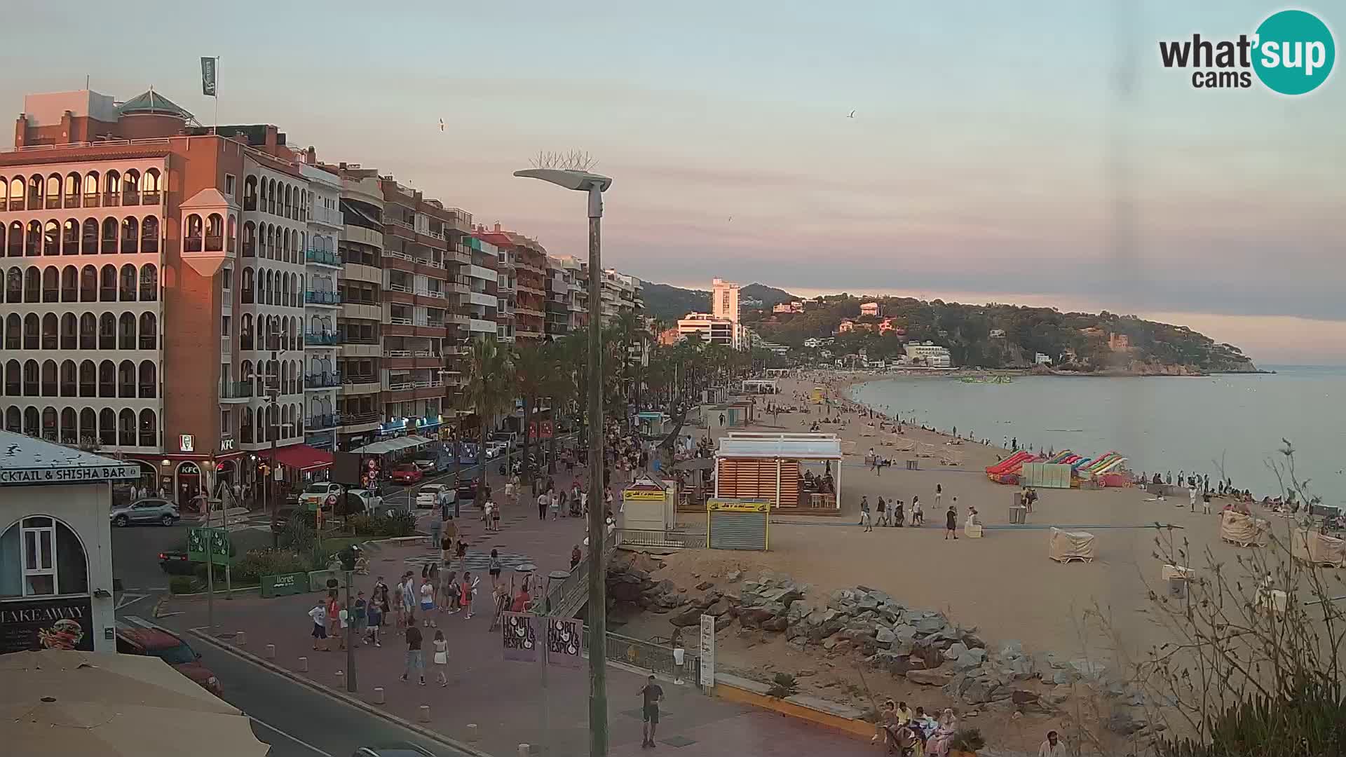 Webcam Lloret de Mar – the main beach – – Costa Brava – Spain
