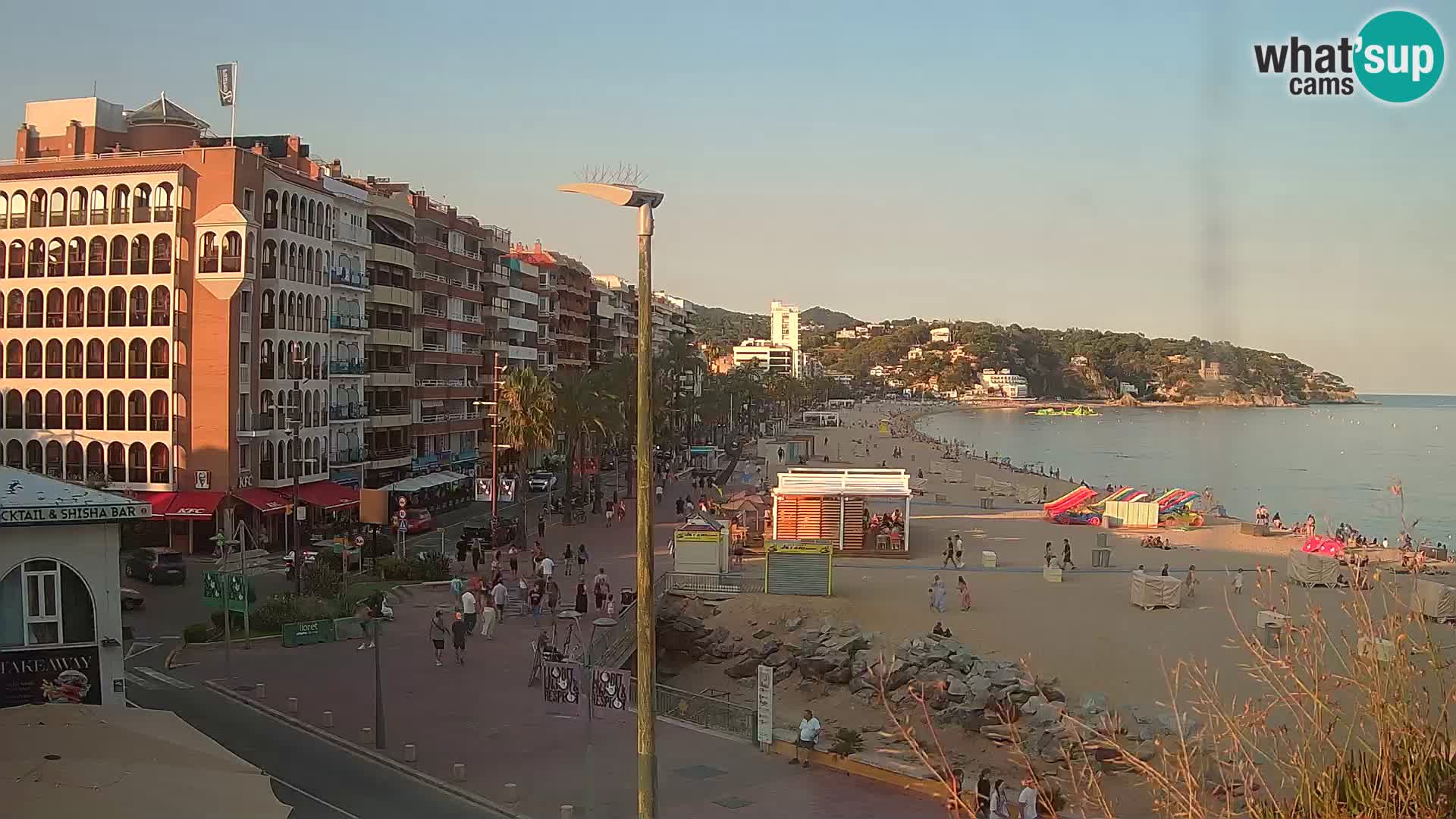 Webcam Lloret de Mar – the main beach – – Costa Brava – Spain