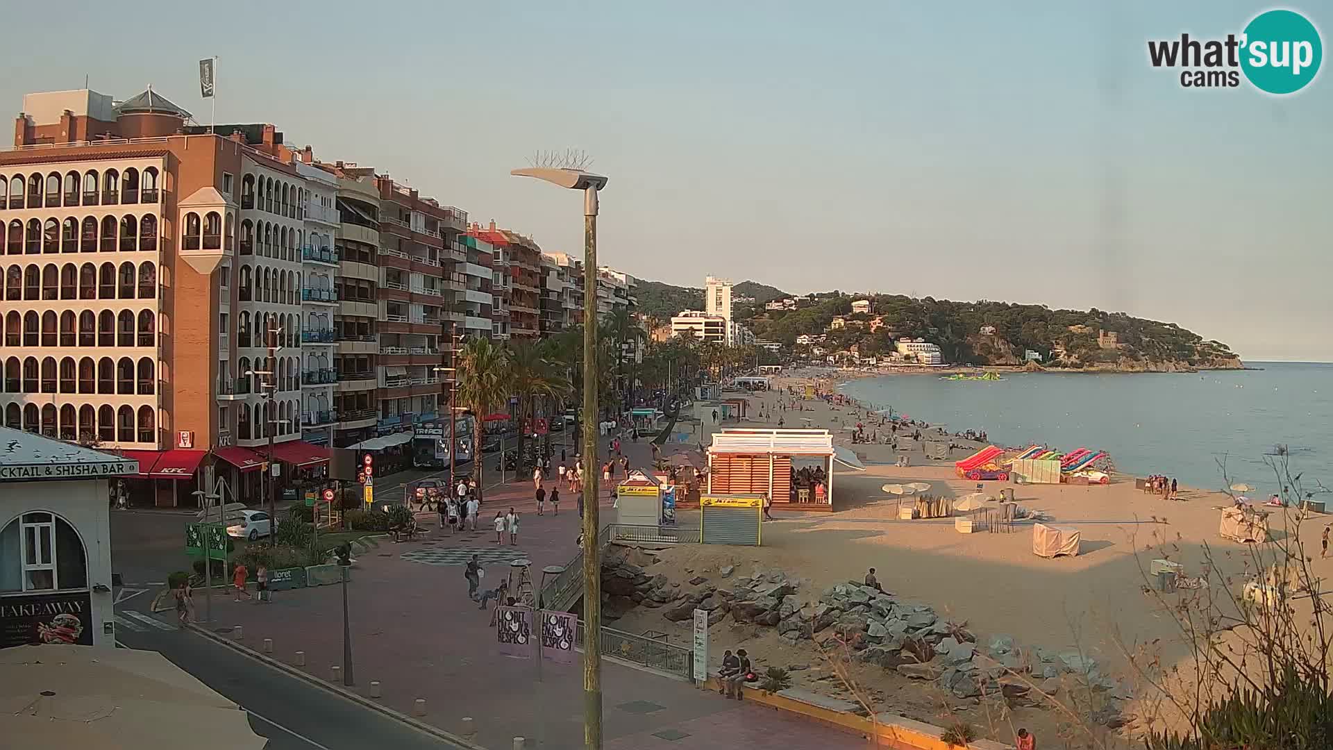 Webcam Lloret de Mar – the main beach – – Costa Brava – Spain