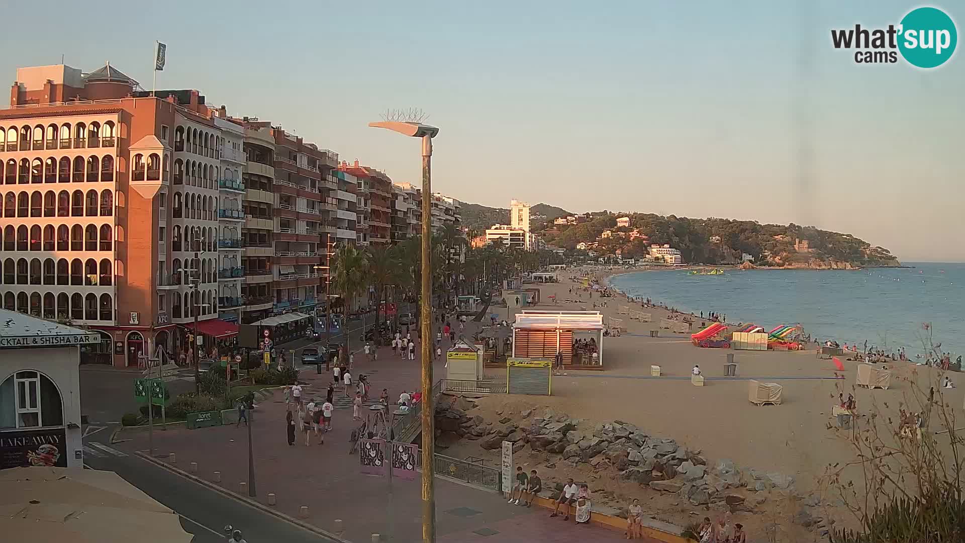 Webcam Lloret de Mar – the main beach – – Costa Brava – Spain