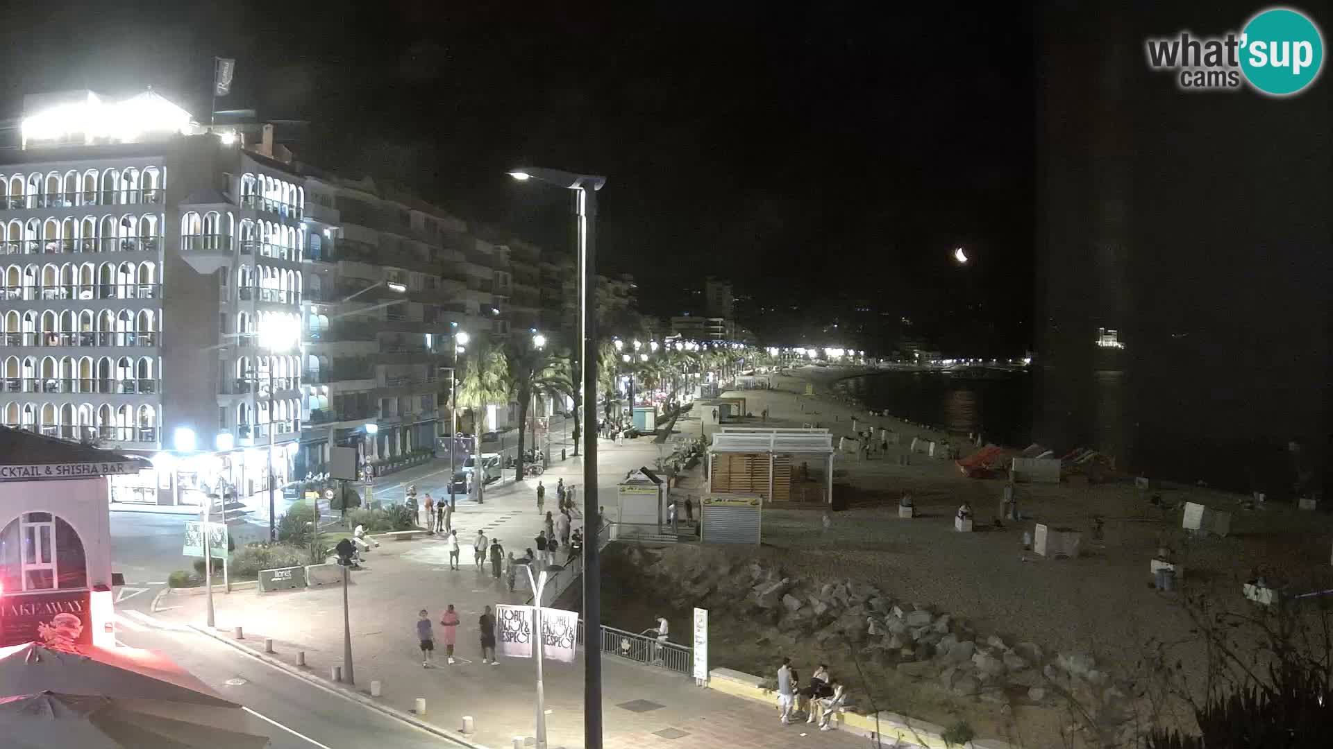 Webcam Lloret de Mar – the main beach – – Costa Brava – Spain