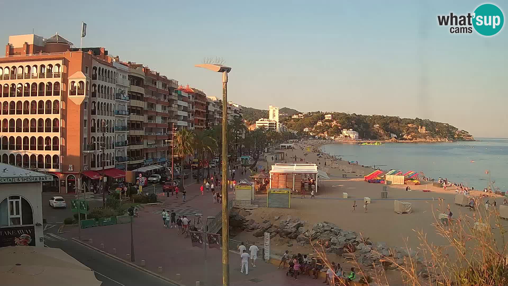 Webcam Lloret de Mar – the main beach – – Costa Brava – Spain