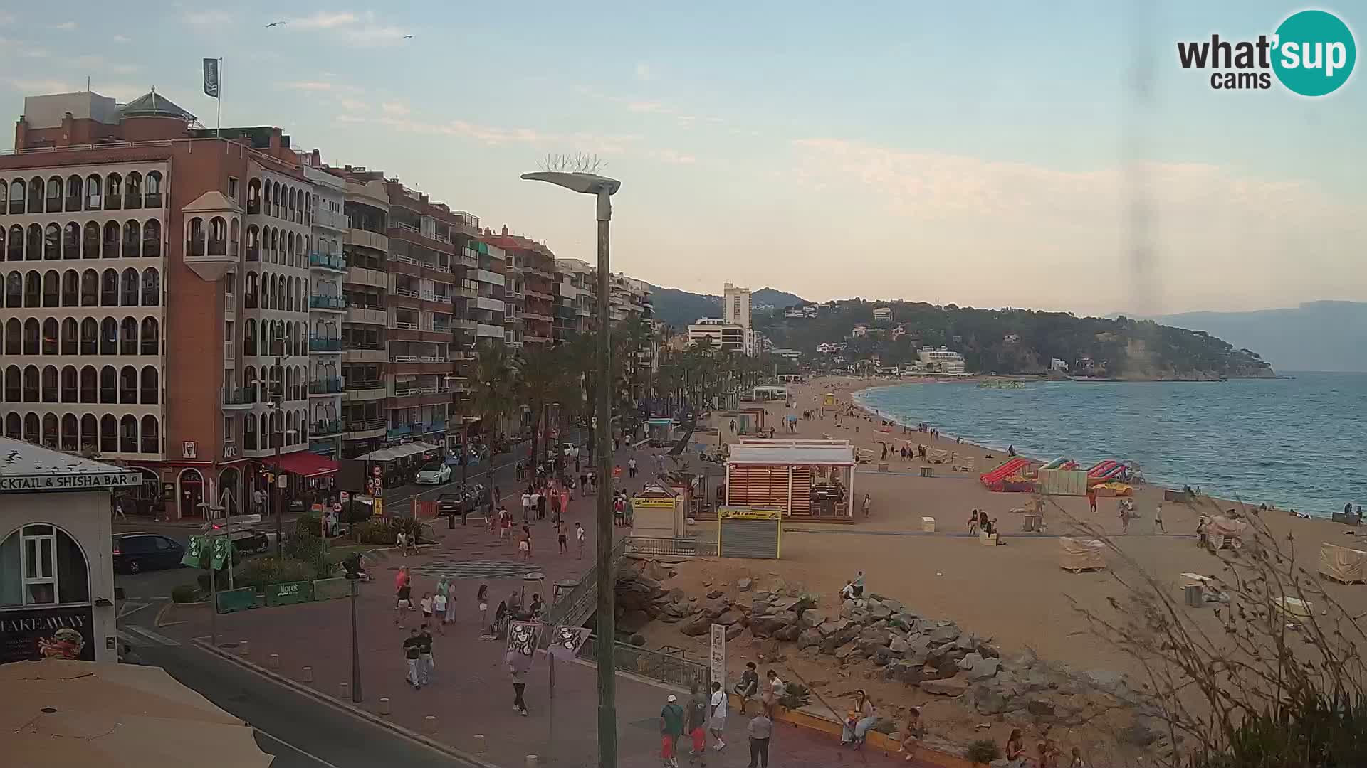 Webcam Lloret de Mar – the main beach – – Costa Brava – Spain