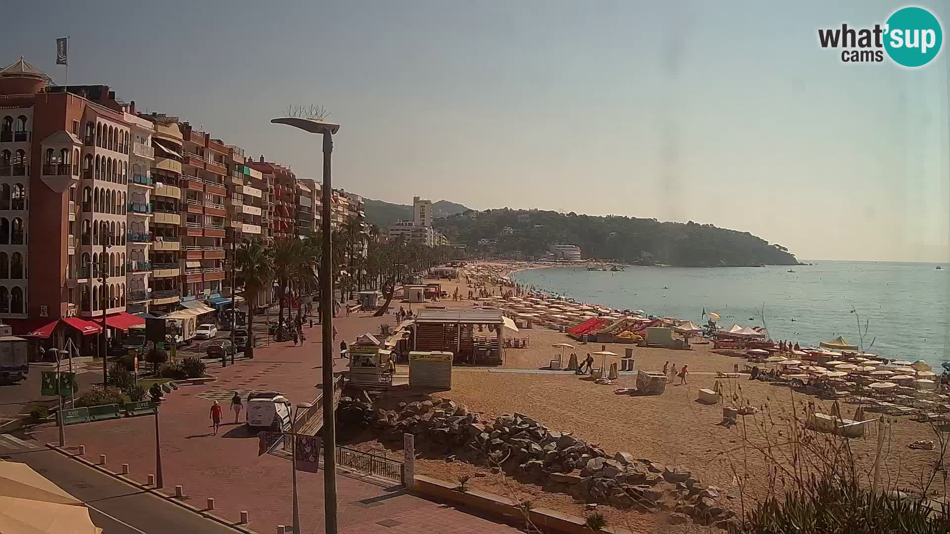 Webcam Lloret de Mar – the main beach – – Costa Brava – Spain