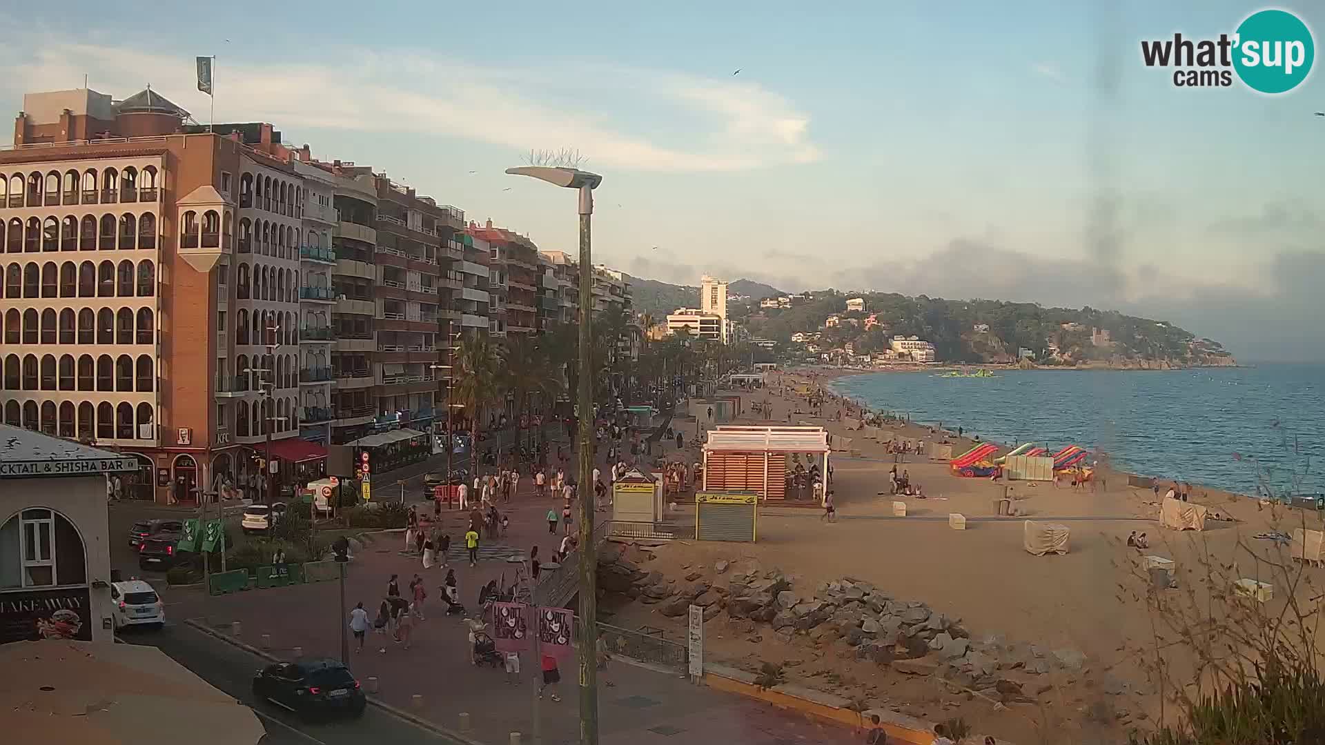 Webcam Lloret de Mar – the main beach – – Costa Brava – Spain