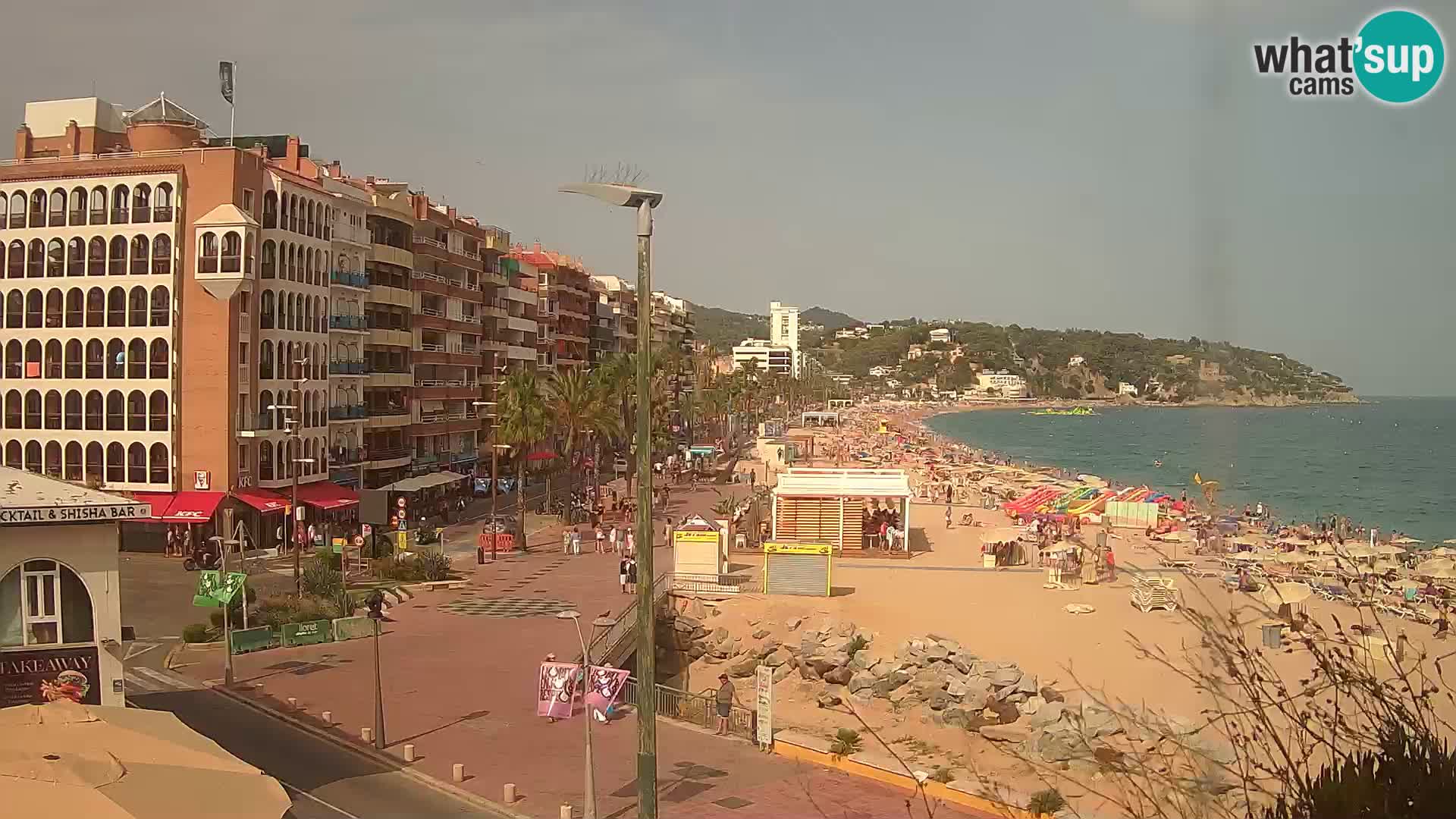Webcam Lloret de Mar – the main beach – – Costa Brava – Spain