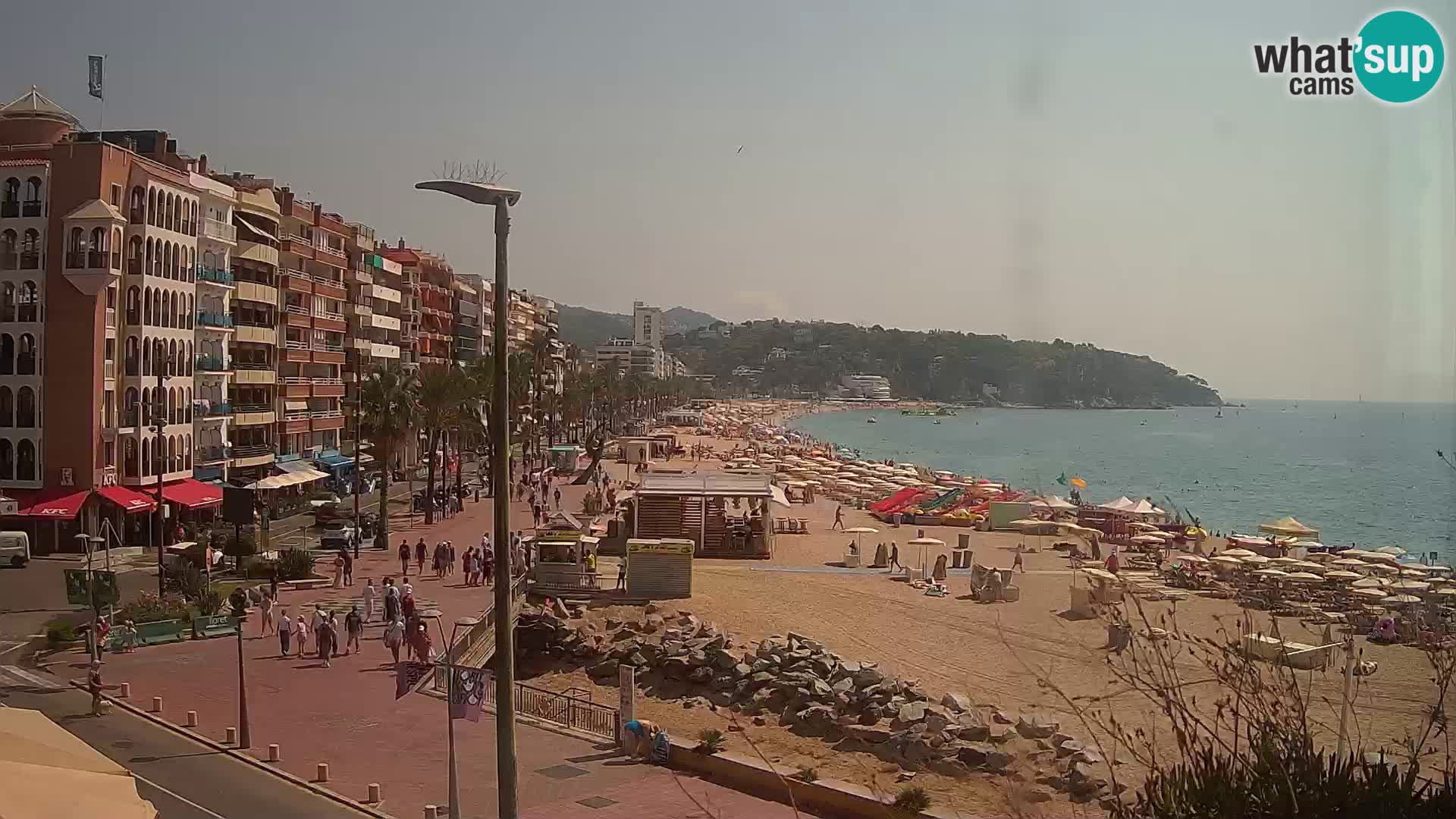 Webcam Lloret de Mar – the main beach – – Costa Brava – Spain