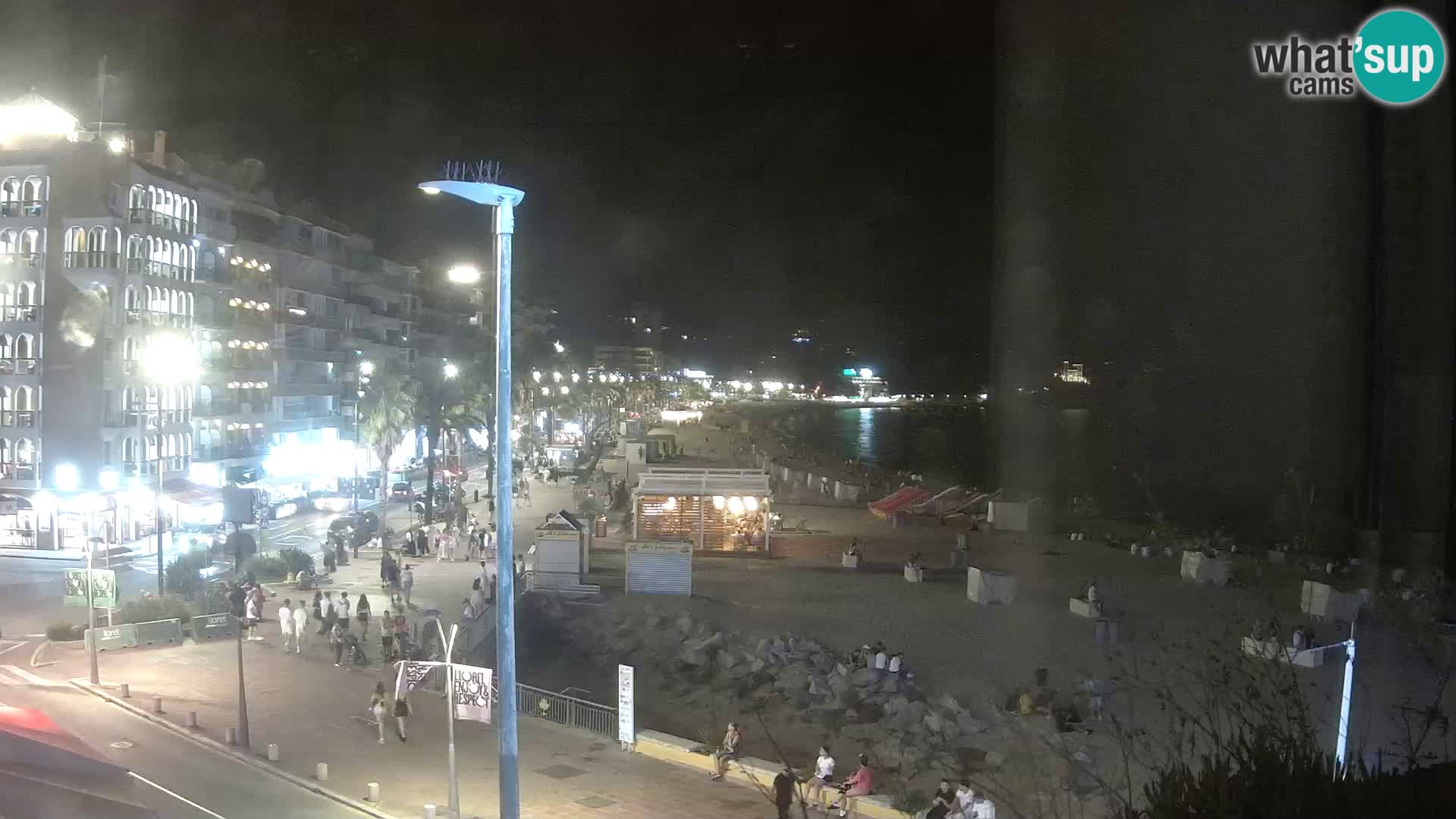 Webcam Lloret de Mar – the main beach – – Costa Brava – Spain