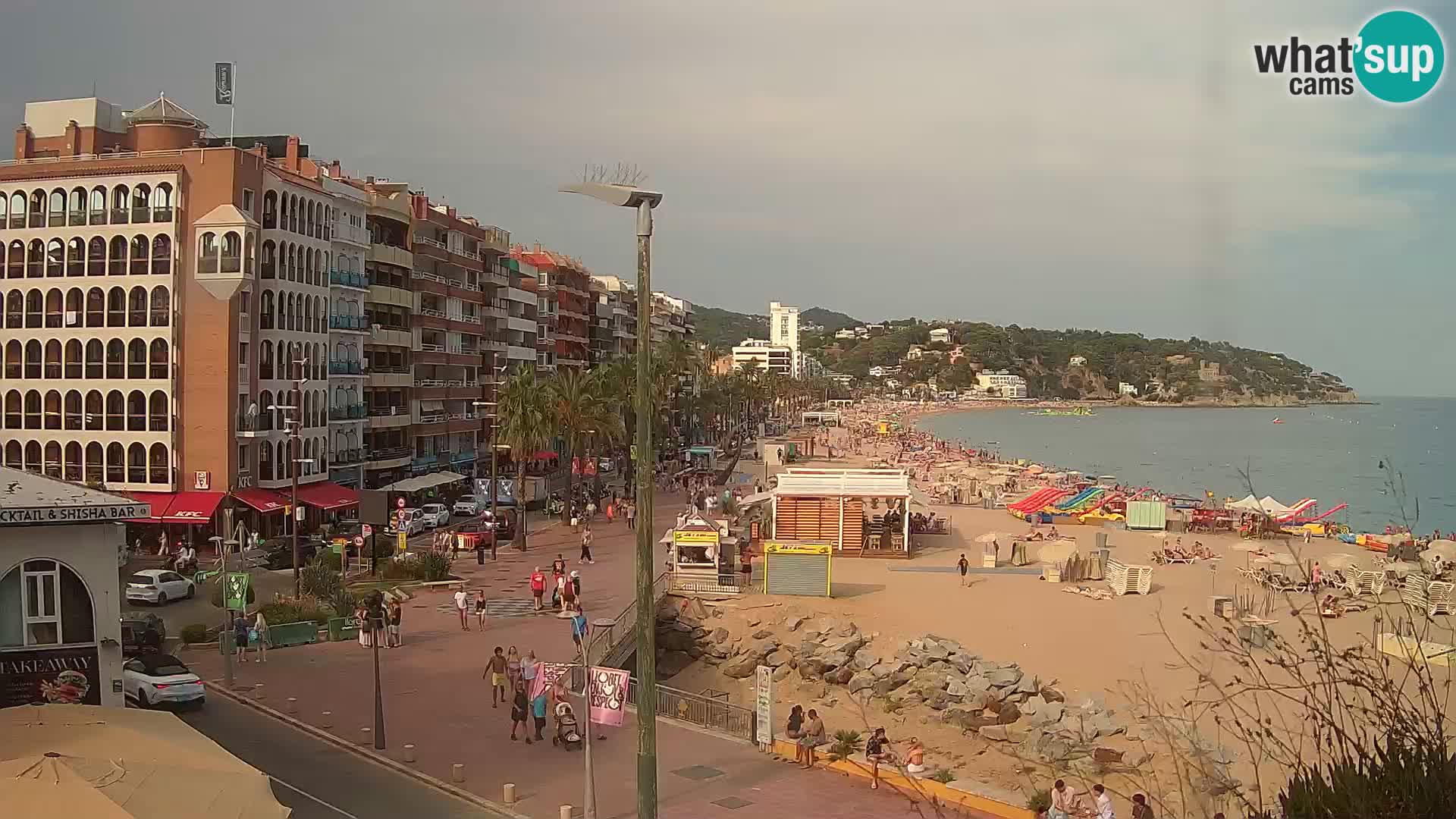 Webcam Lloret de Mar – the main beach – – Costa Brava – Spain