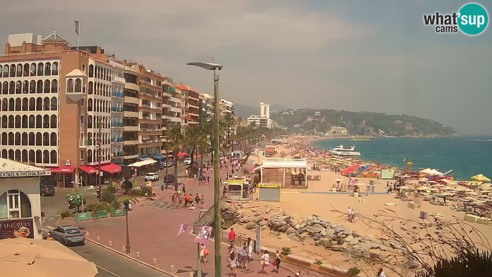 Webcam Lloret de Mar – the main beach – – Costa Brava – Spain