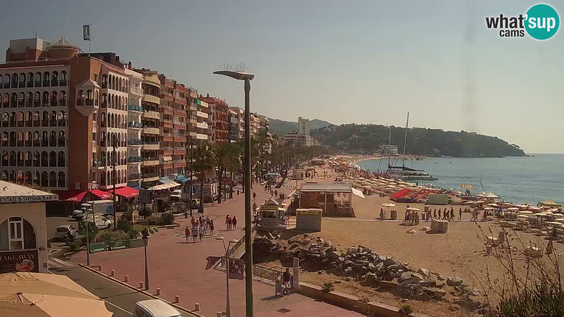 Webcam Lloret de Mar – the main beach – – Costa Brava – Spain