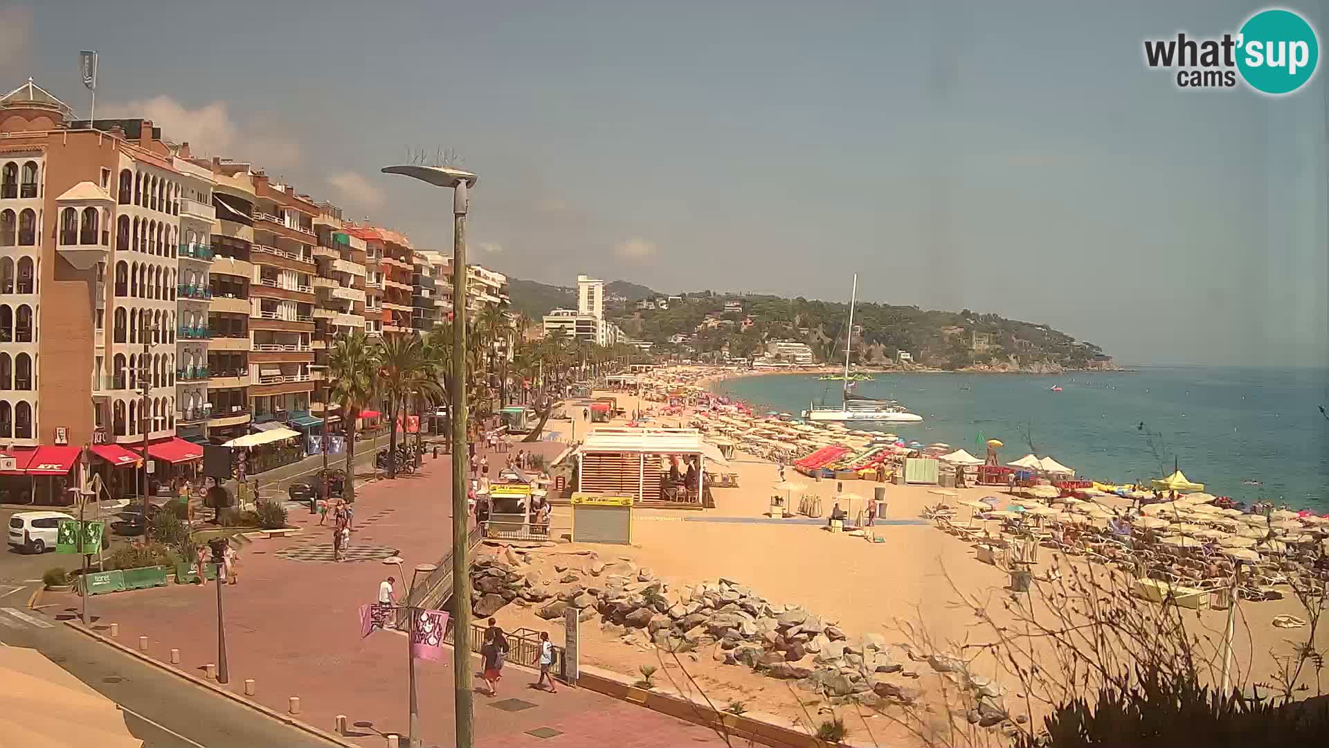 Webcam Lloret de Mar – the main beach – – Costa Brava – Spain